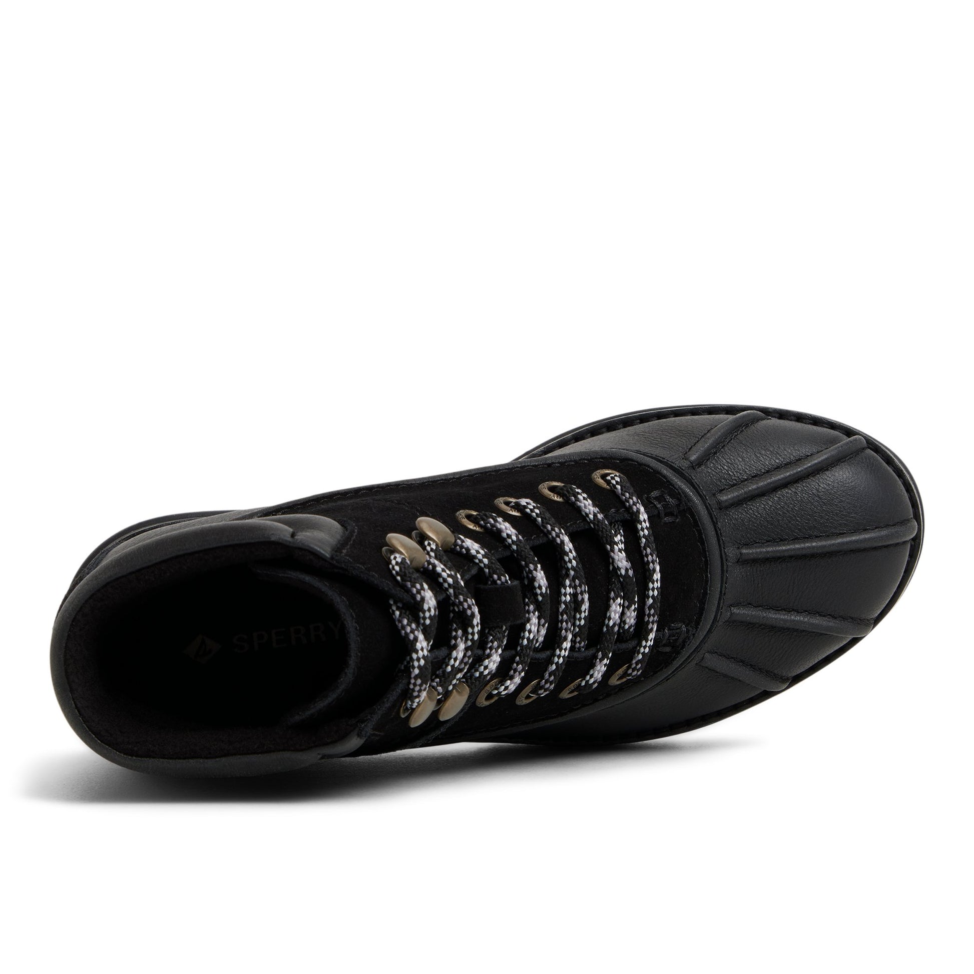 Top-down view of the Black Rocky Hiker Lined Boot Ankle Boots
