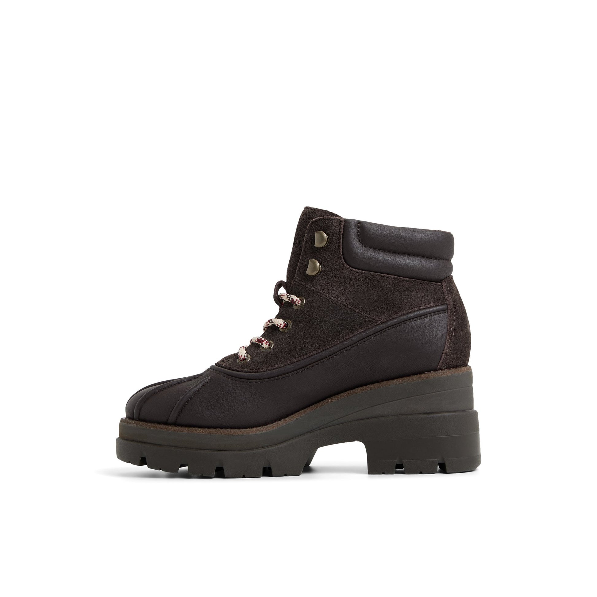 Three-quarter angle of Dark brown Rocky Hiker Lined Boot Ankle Boots's back side