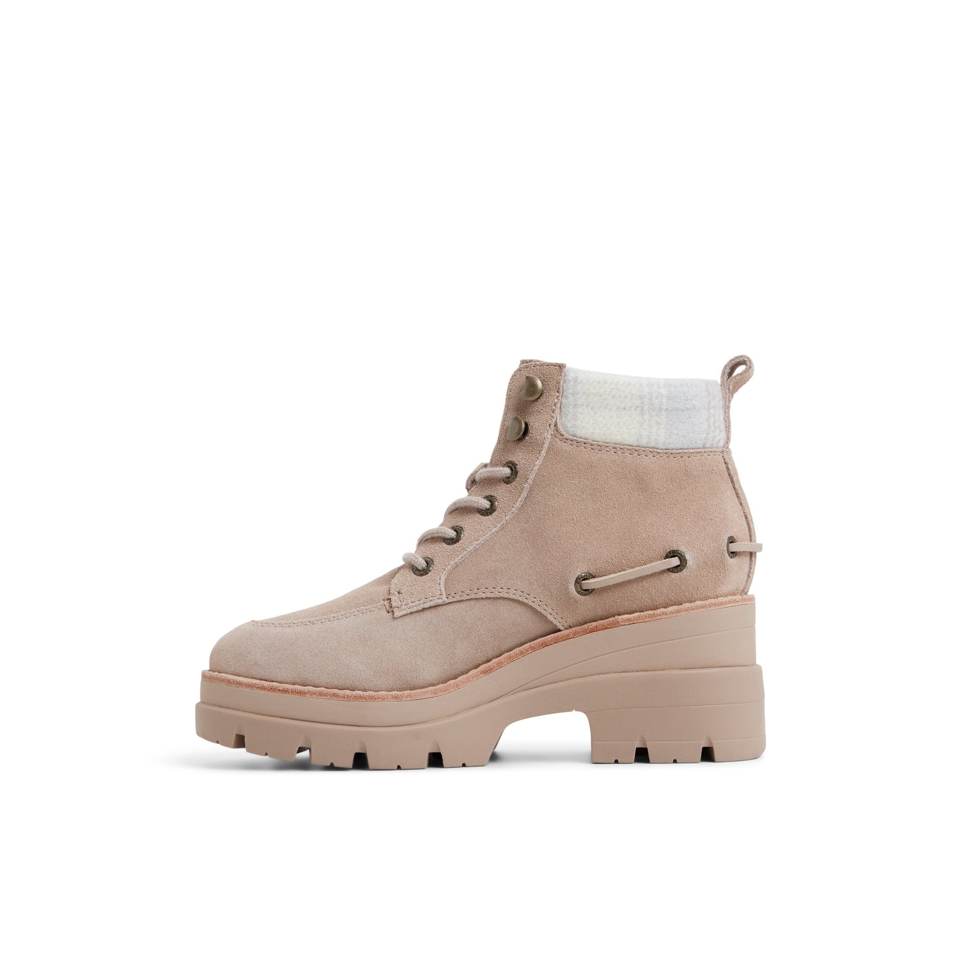 Three-quarter angle of Taupe Rocky Hiker Boot Ankle Boots's back side