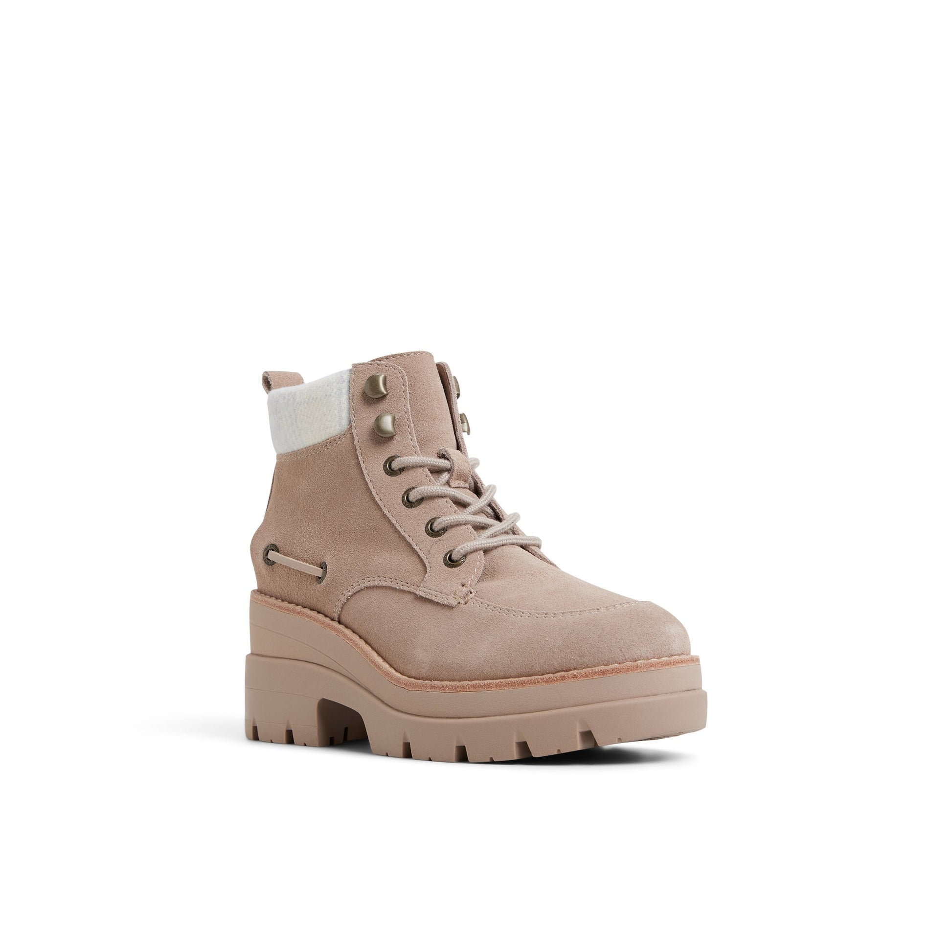 Side view of Taupe Rocky Hiker Boot Ankle Boots