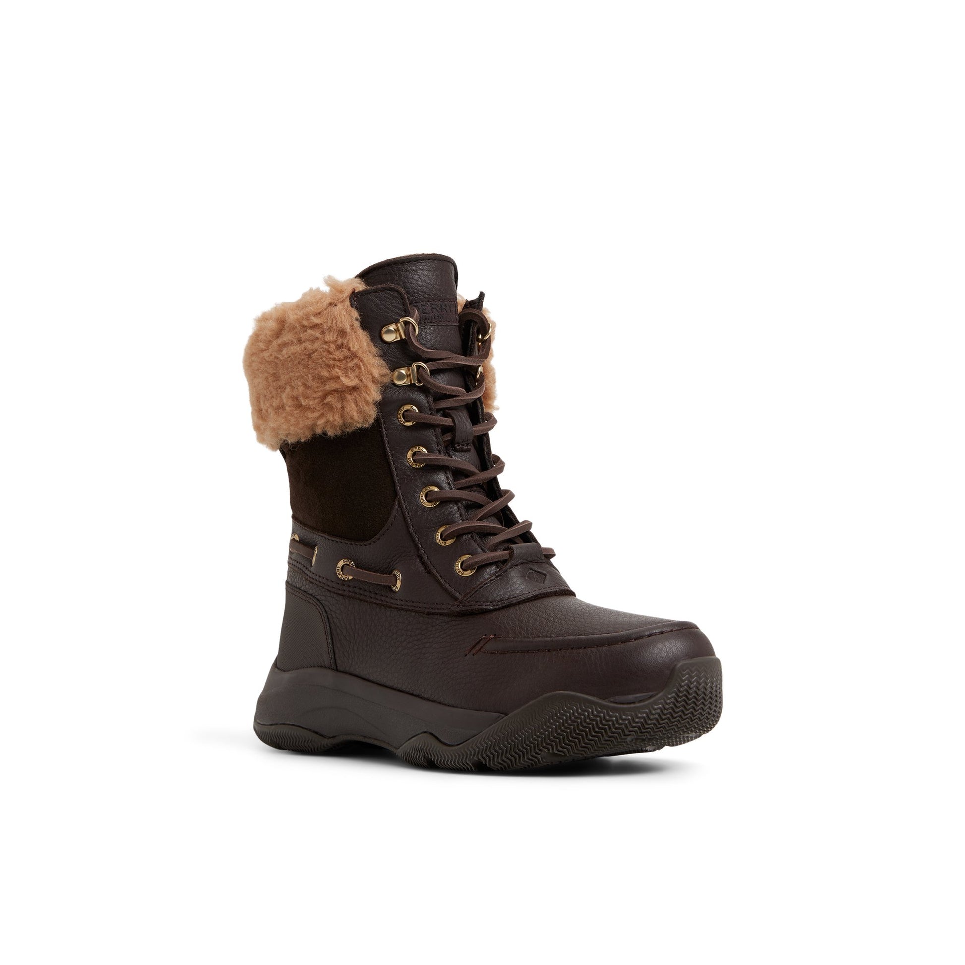 Side view of Dark brown Dakota Mid Winter Boots Fall/Winter Boots