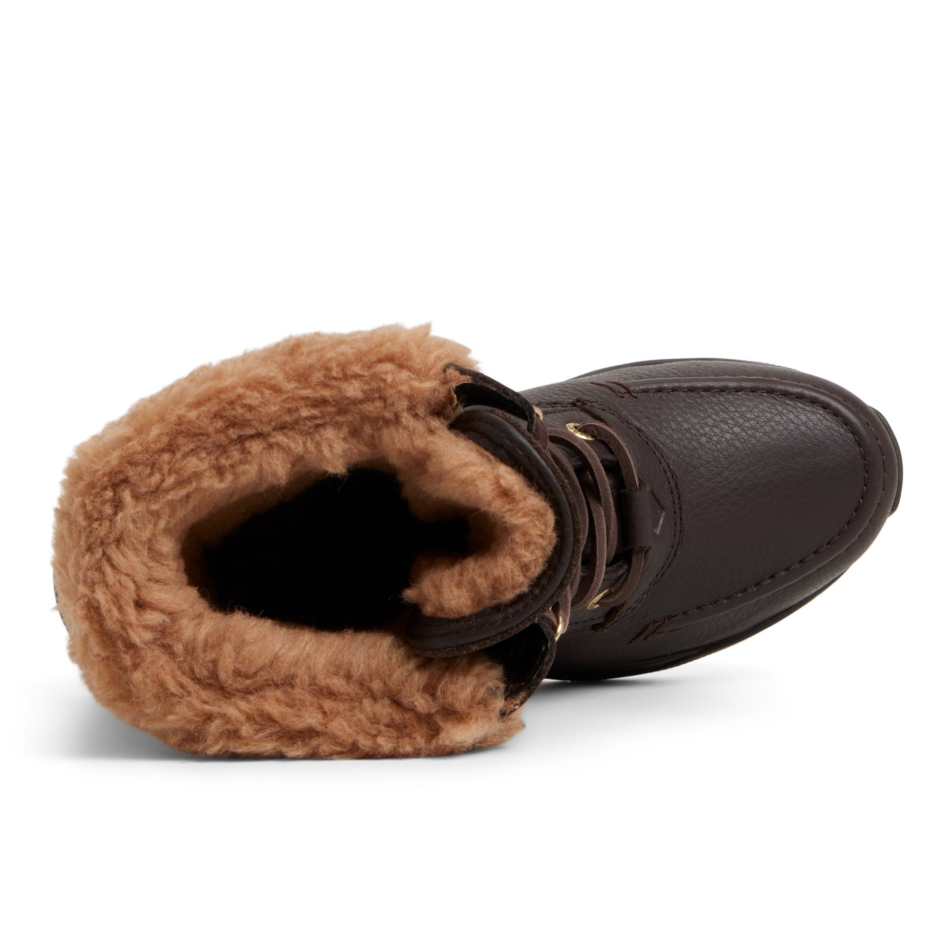 Top-down view of the Dark brown Dakota Mid Winter Boots Fall/Winter Boots