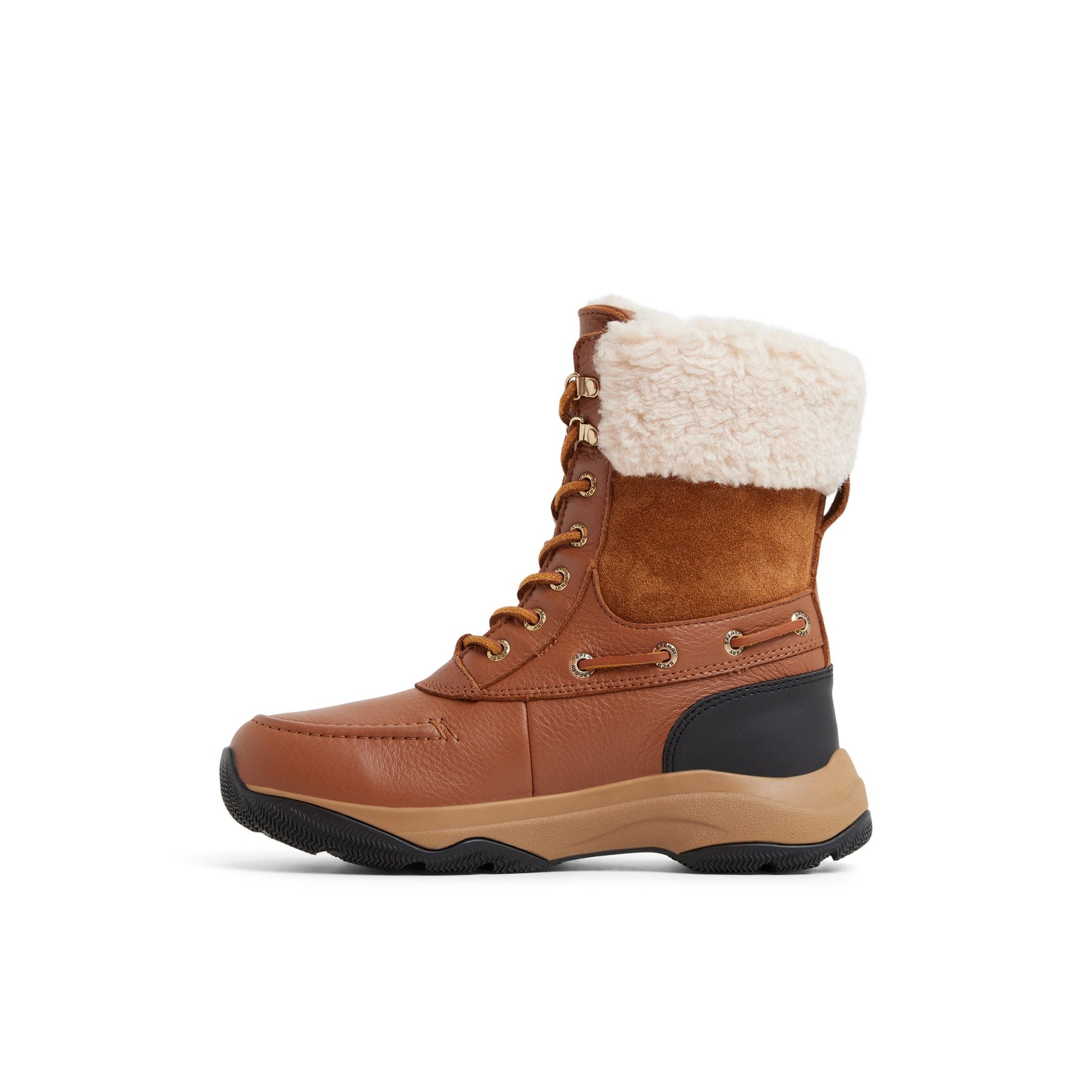 Three-quarter angle of Light brown Dakota Mid Winter Boots Fall/Winter Boots's back side