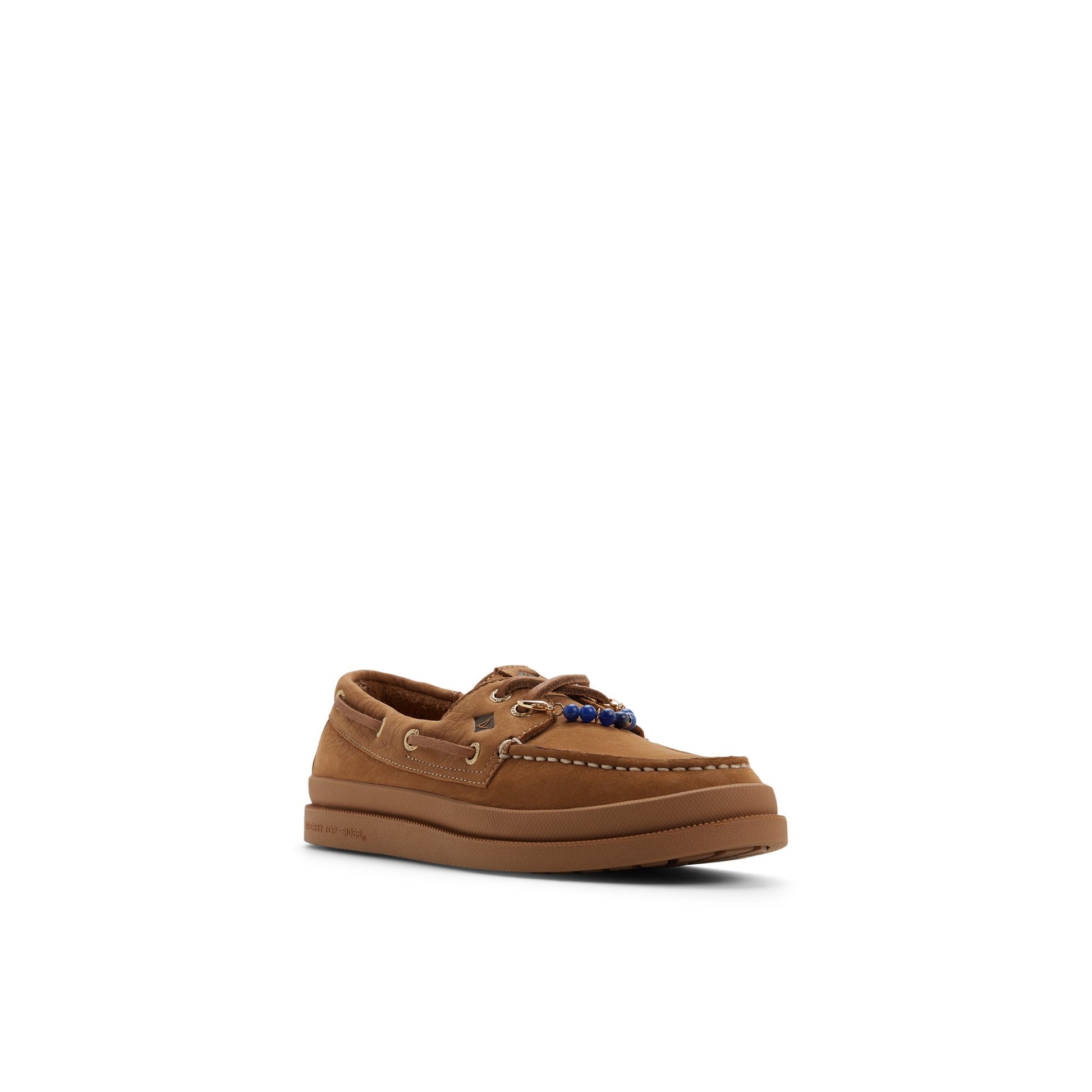 Side view of Tan Authentic Original™ 2 Eye Mudguard Boat Shoe