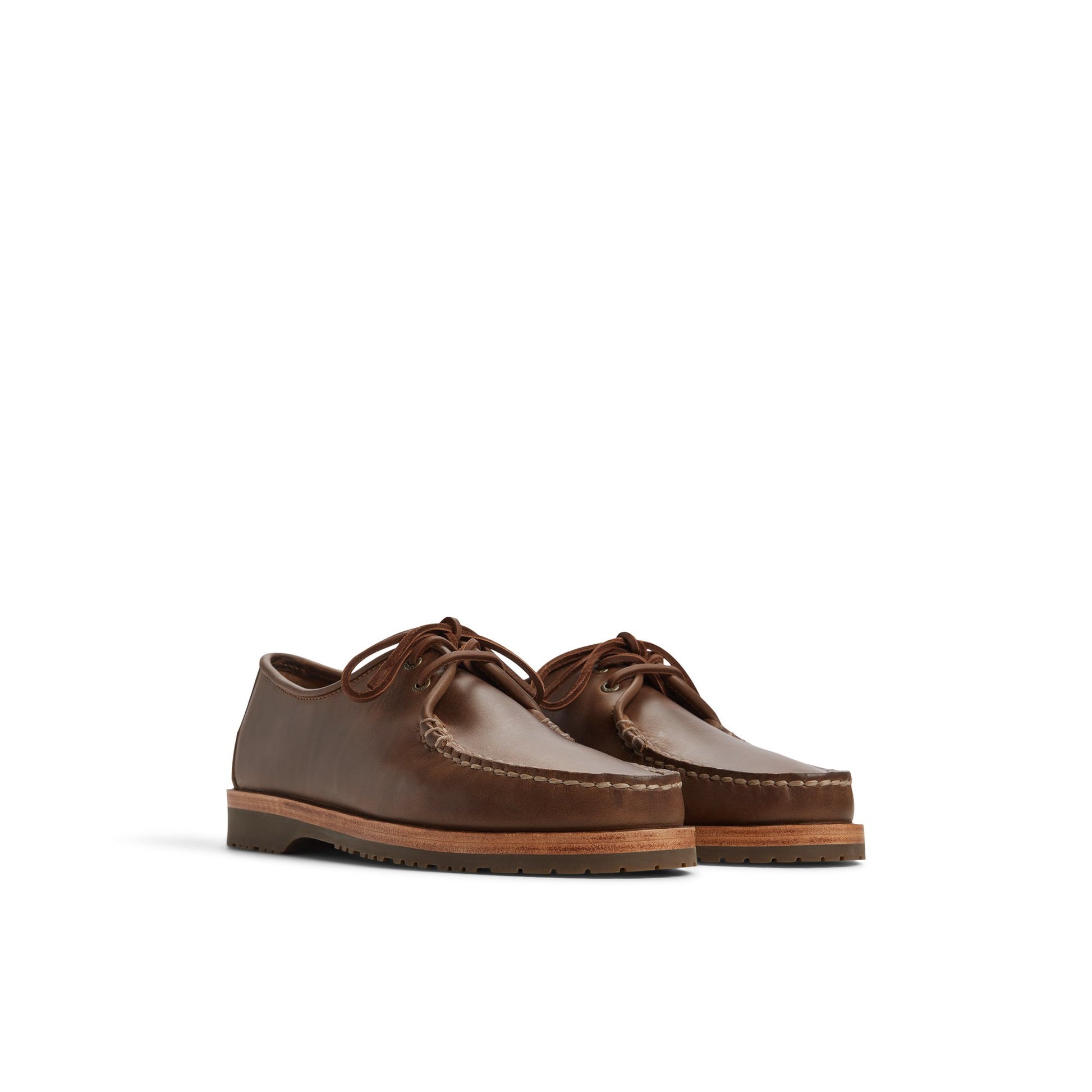 Side view of Light brown Sperry x Colbo Captain’s Oxford Captain's Oxford