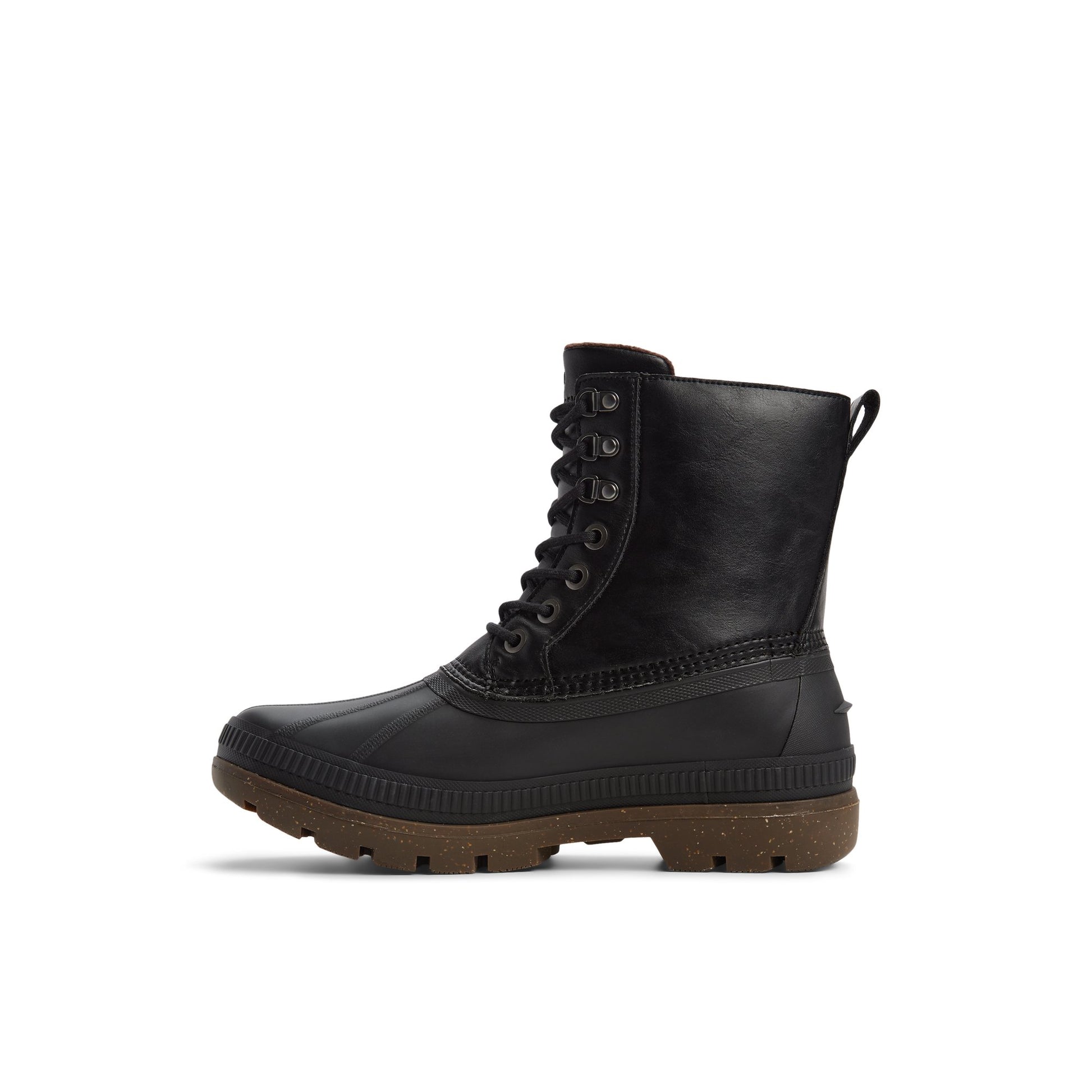 Three-quarter angle of Black Ice Bay Chukka Boot Fall Boots's back side