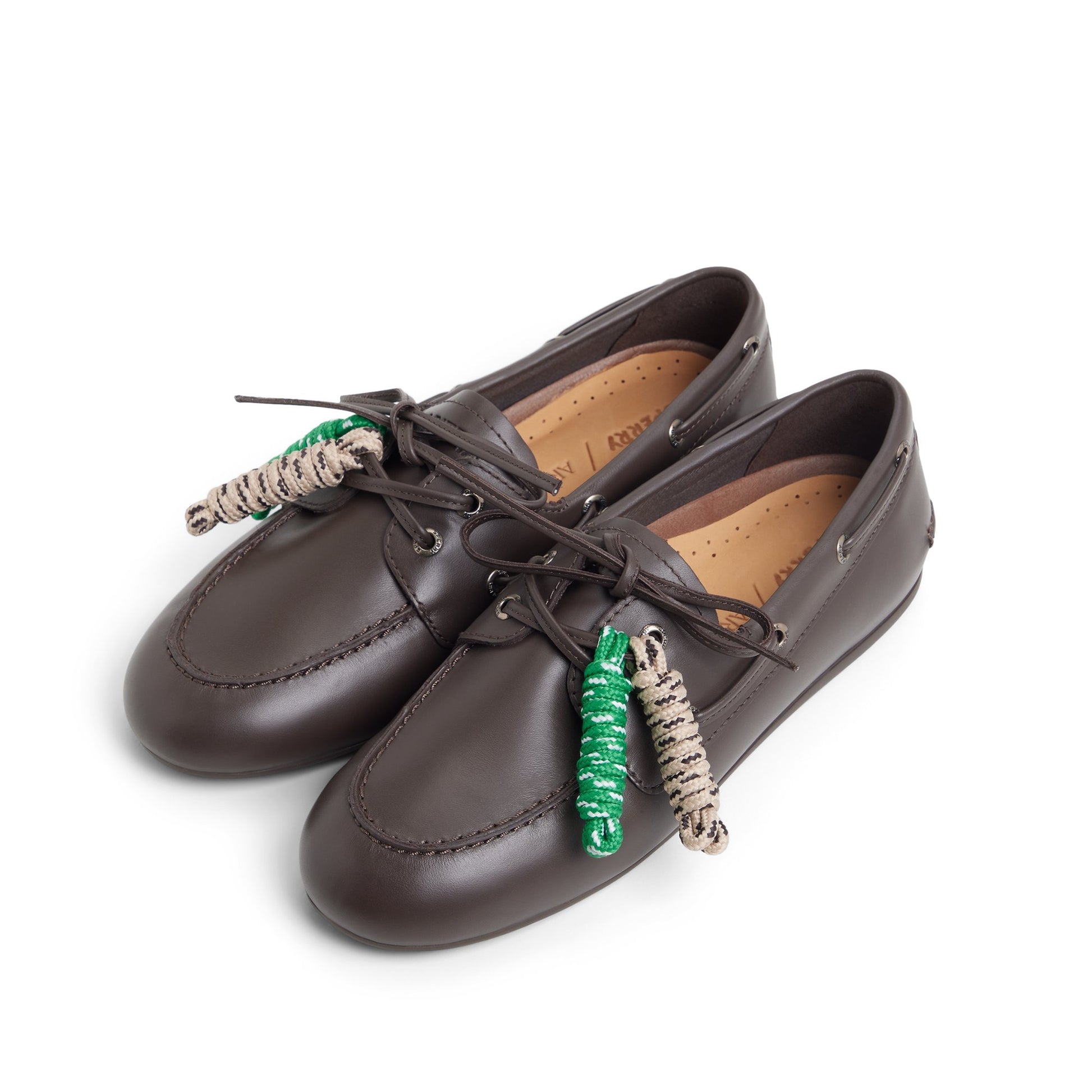 View of Dark Brown Sperry x Aritzia Slim Boat Shoe Boat Shoe's sole