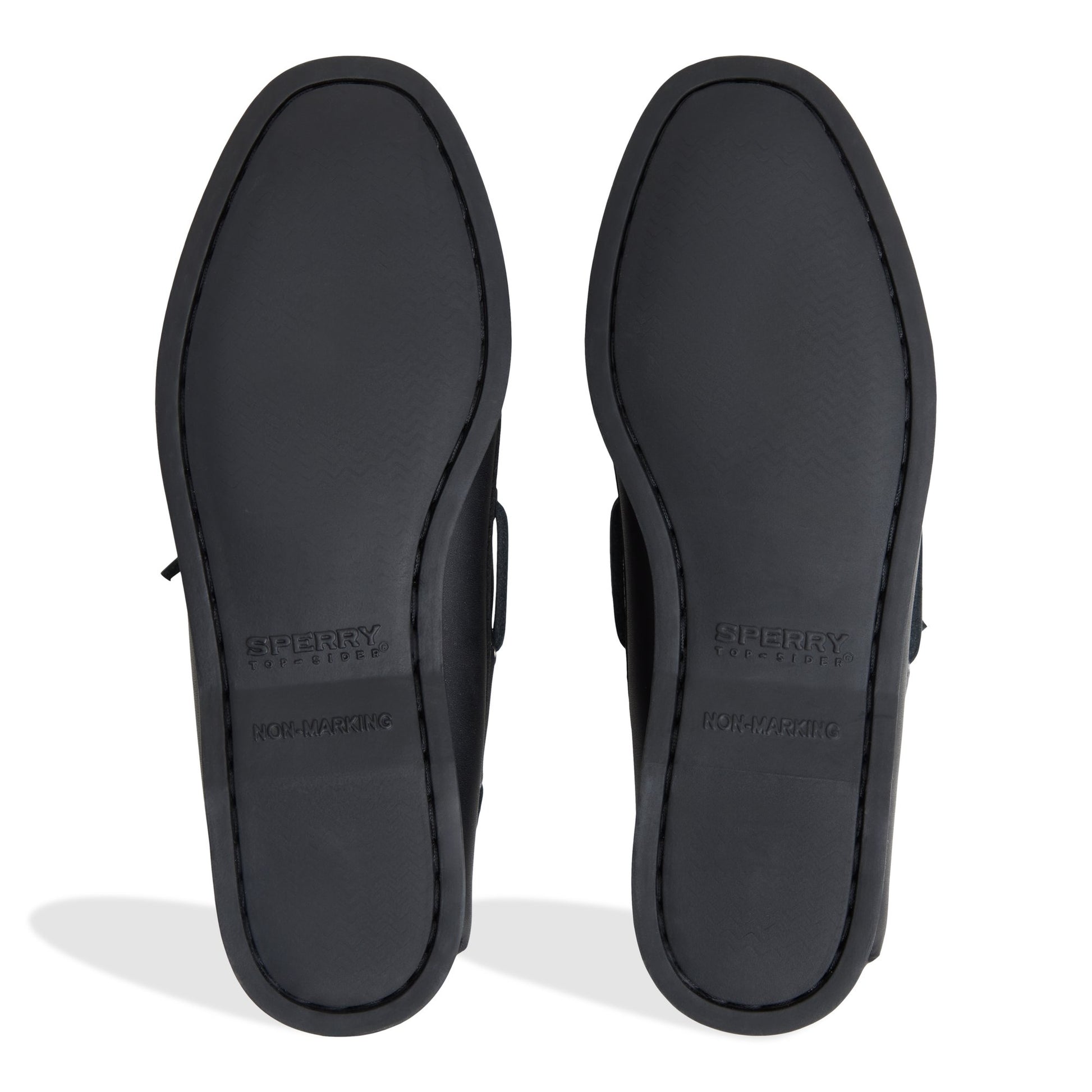 Close-up of the Black Sperry x Aritzia Authentic Original™ 2-Eye Boat Shoe Boat Shoe