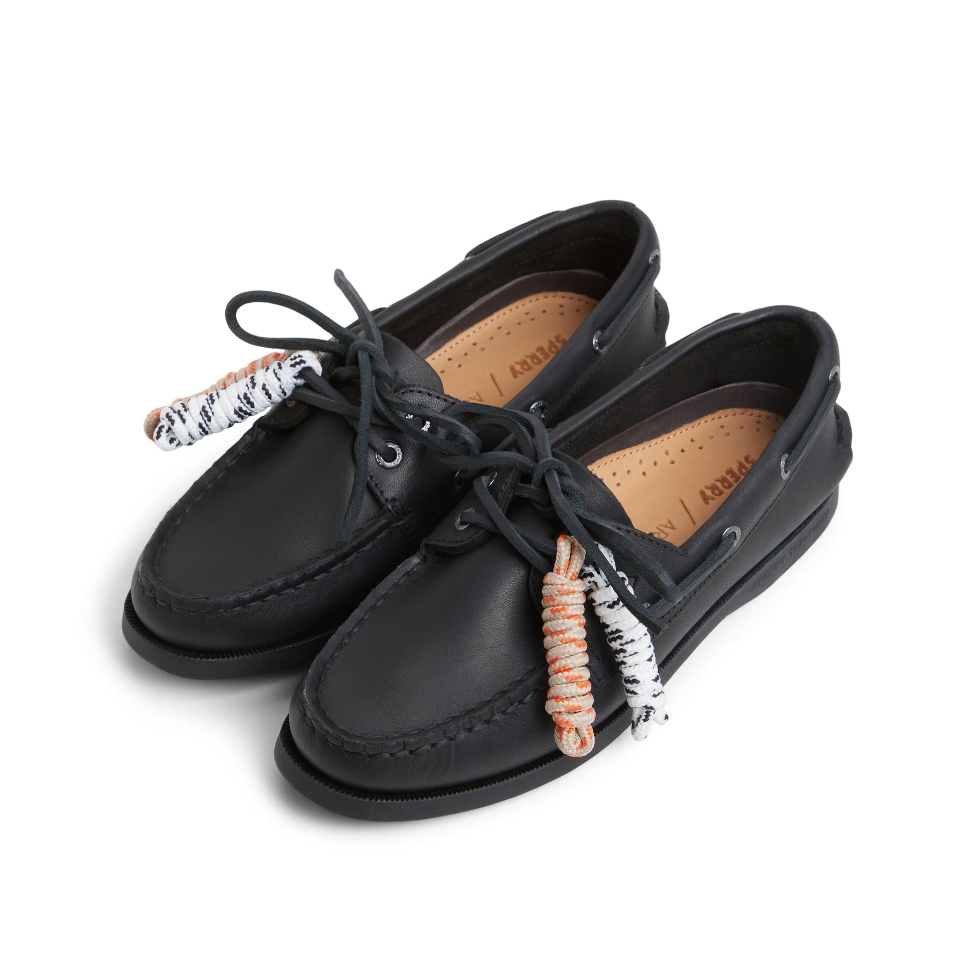View of Black Sperry x Aritzia Authentic Original™ 2-Eye Boat Shoe Boat Shoe's sole