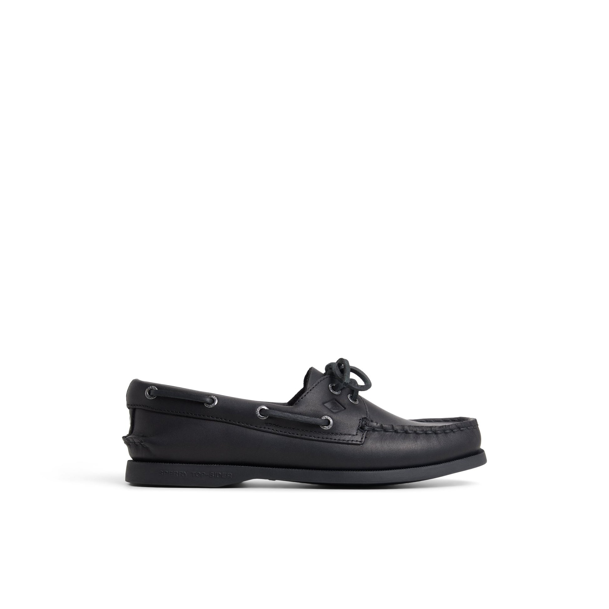 Main View of Black Sperry x Aritzia Authentic Original™ 2-Eye Boat Shoe Boat Shoe for Womens