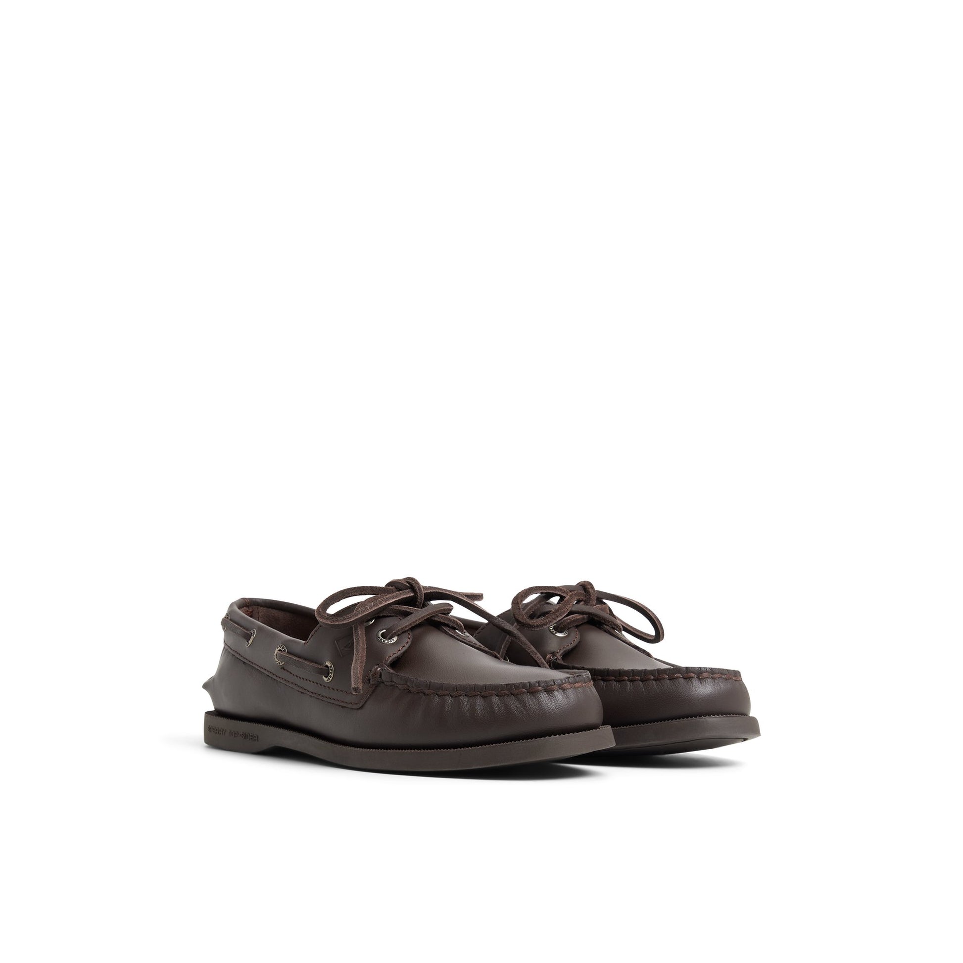 Side view of Dark Brown Sperry x Aritzia Authentic Original™ 2-Eye Boat Shoe Boat Shoe