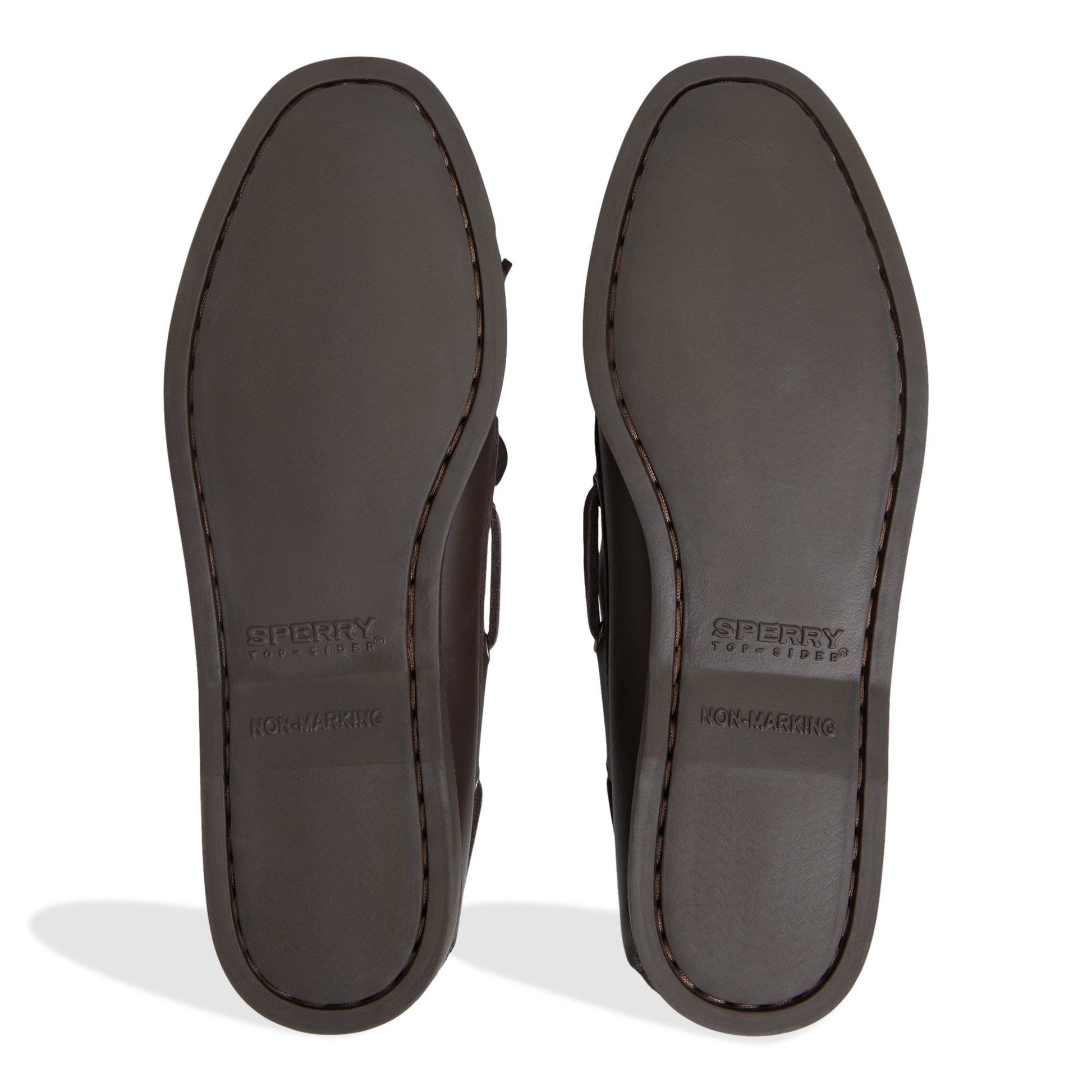 Close-up of the Dark Brown Sperry x Aritzia Authentic Original™ 2-Eye Boat Shoe Boat Shoe
