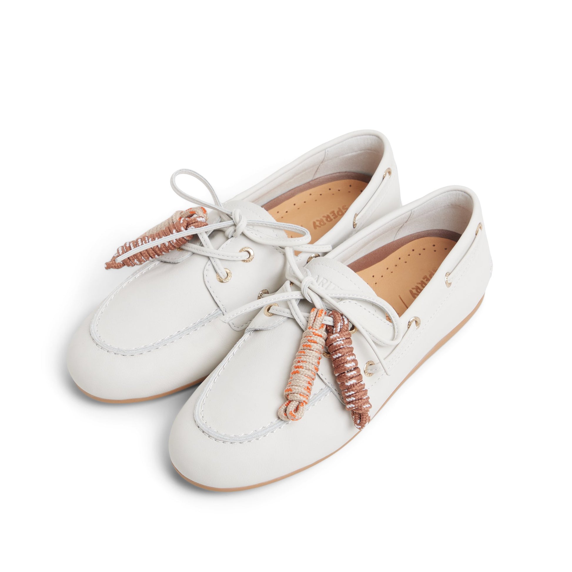 View of Cream Sperry x Aritzia Slim Boat Shoe Boat Shoe's sole