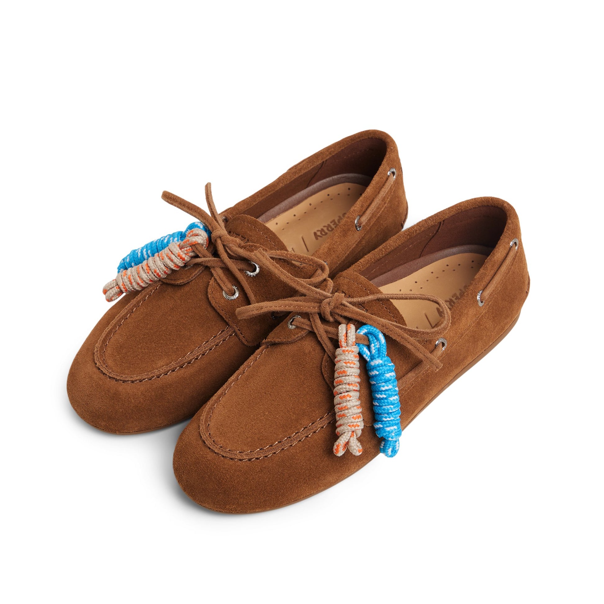 View of Brown Sperry x Aritzia Slim Boat Shoe Boat Shoe's sole