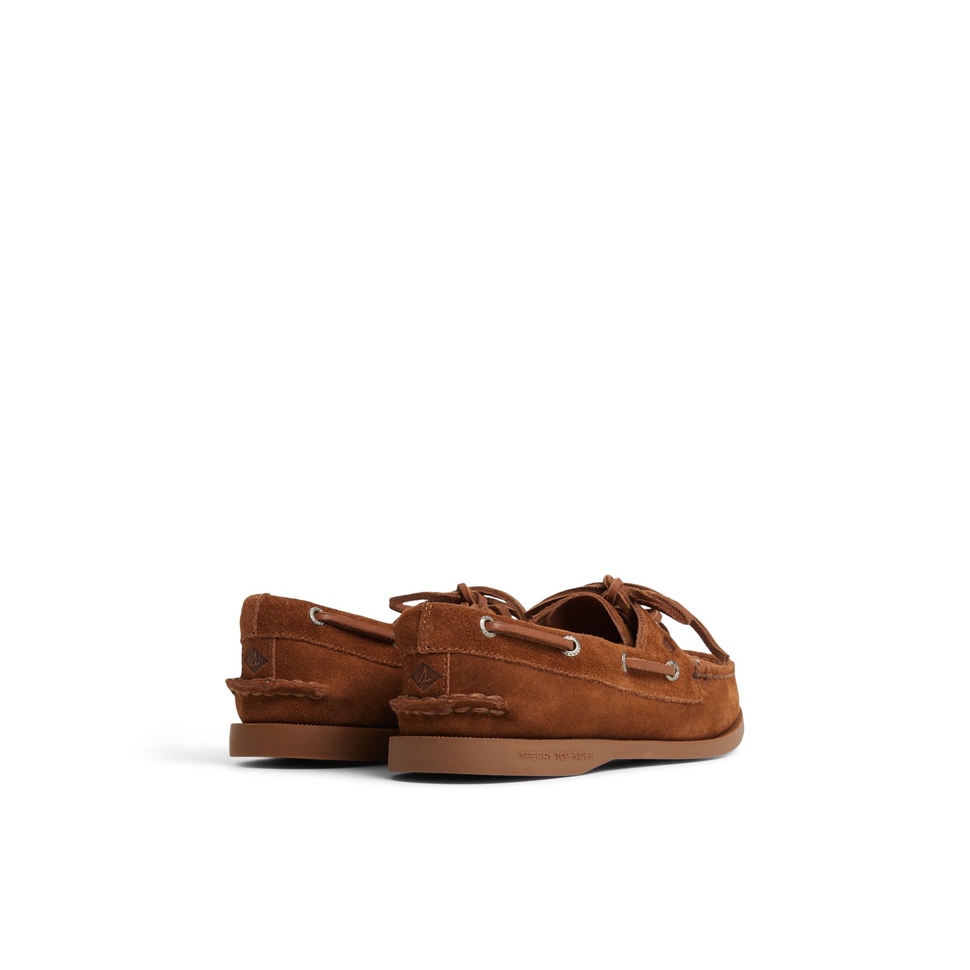 Three-quarter angle of Brown Sperry x Aritzia Authentic Original™ 2-Eye Boat Shoe Boat Shoe's front side