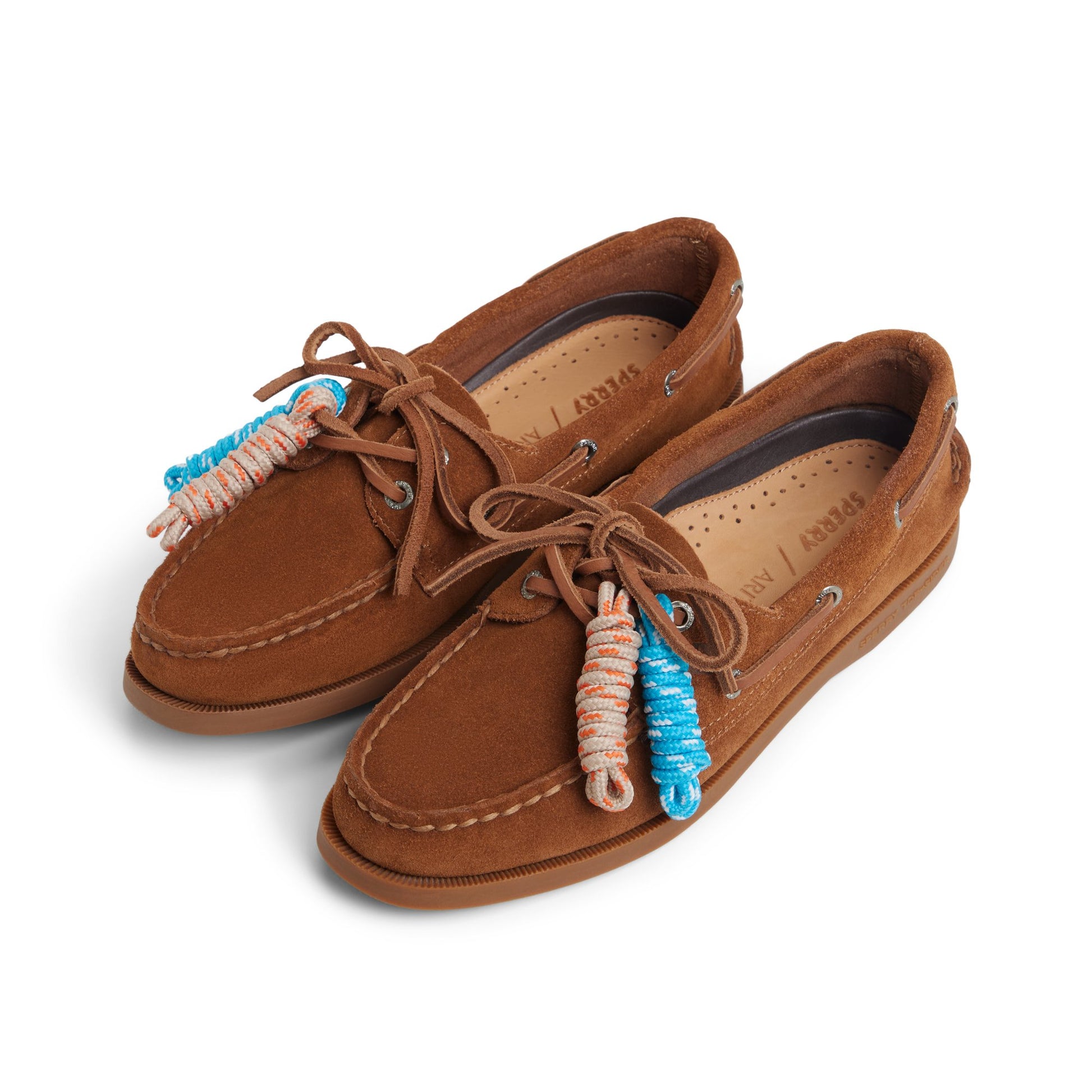View of Brown Sperry x Aritzia Authentic Original™ 2-Eye Boat Shoe Boat Shoe's sole