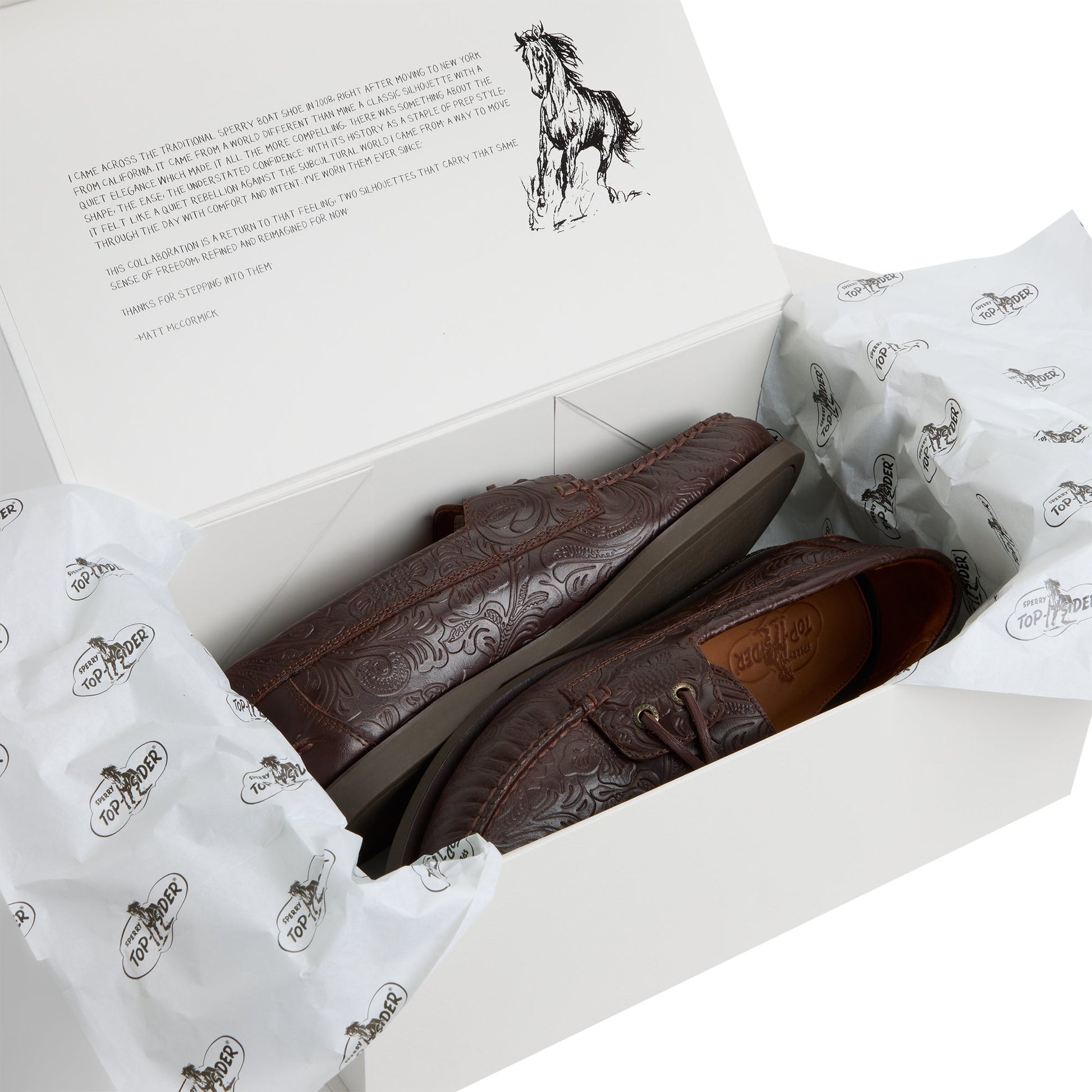 View of Dark brown Sperry x One of These Days Lou Boat Shoe Boat Shoe's sole