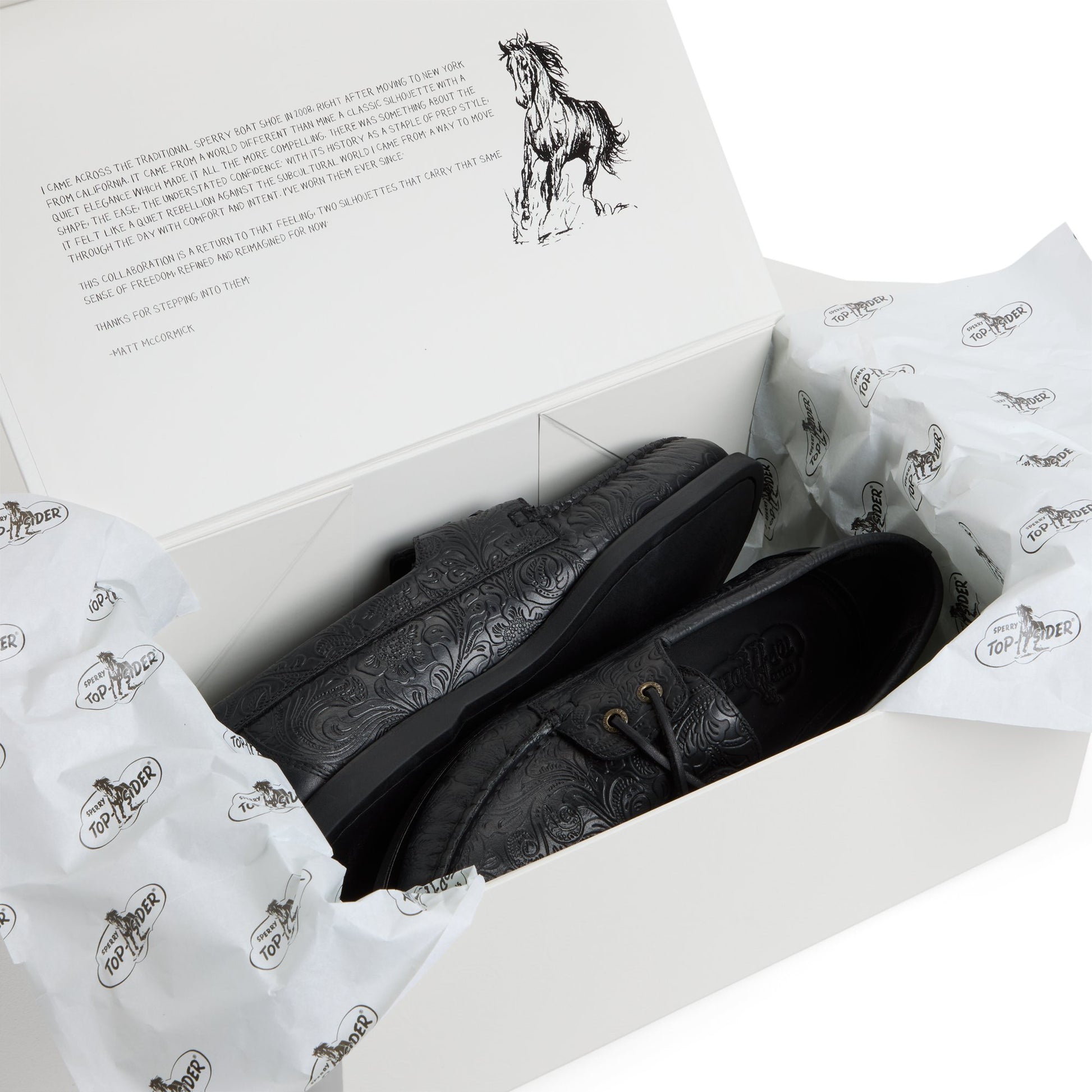 View of Other black Sperry x One of These Days Lou Boat Shoe Boat Shoe's sole