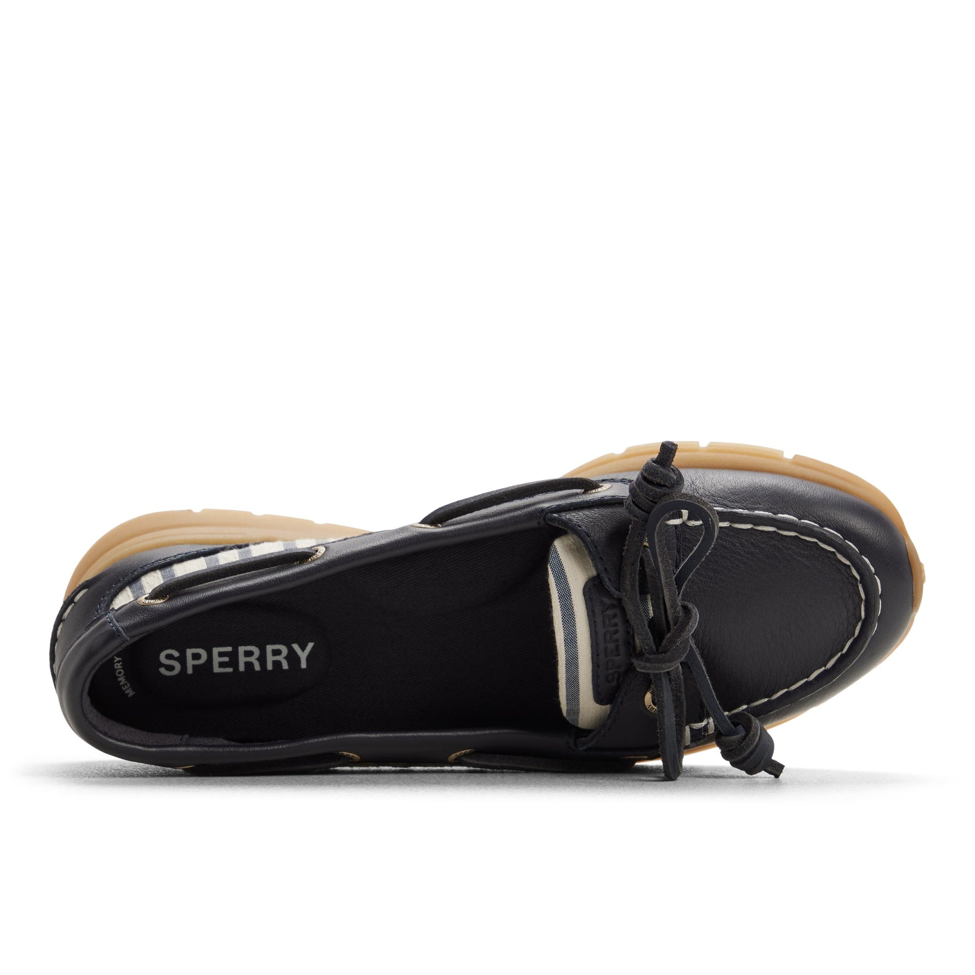 beach dress shoes Sperry Top-Sider Women's Daisyfish 1 Eye Boat Shoe – Navy – Size 6.5