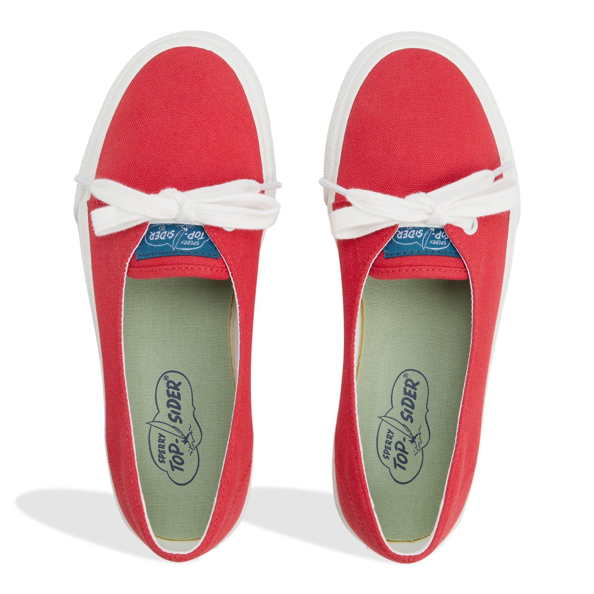 Top-down view of the Red CVO Sneaker 1 Eye Low Top Sneakers