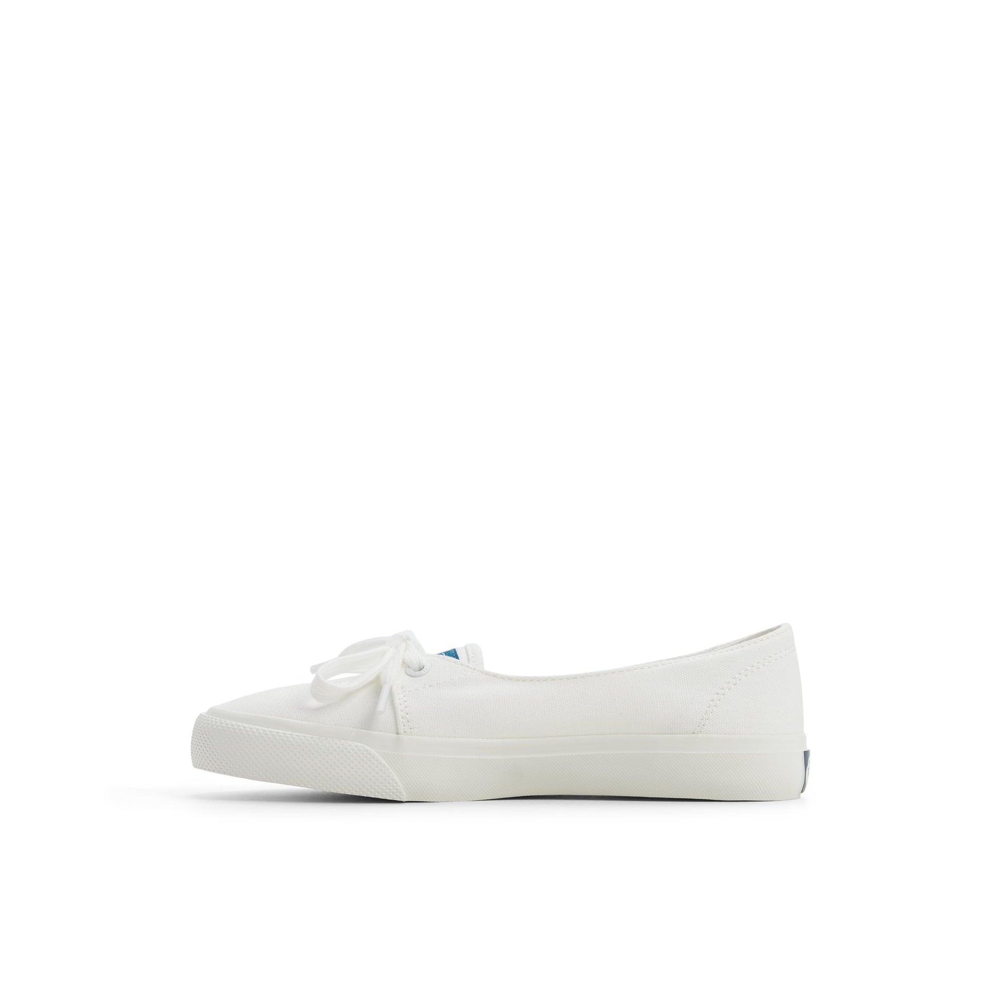 Three-quarter angle of White CVO Sneaker 1 Eye Low Top Sneakers's back side