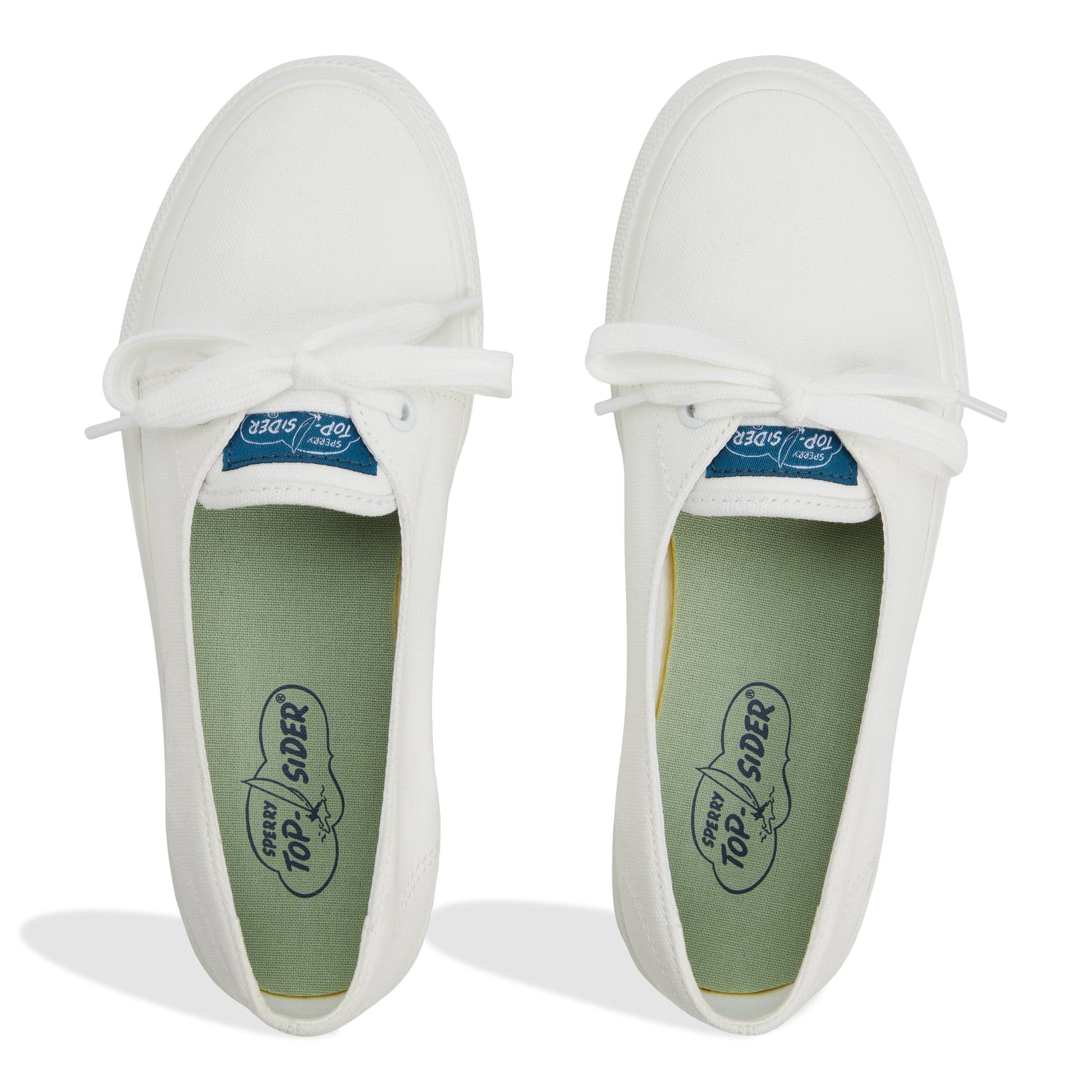 Top-down view of the White CVO Sneaker 1 Eye Low Top Sneakers