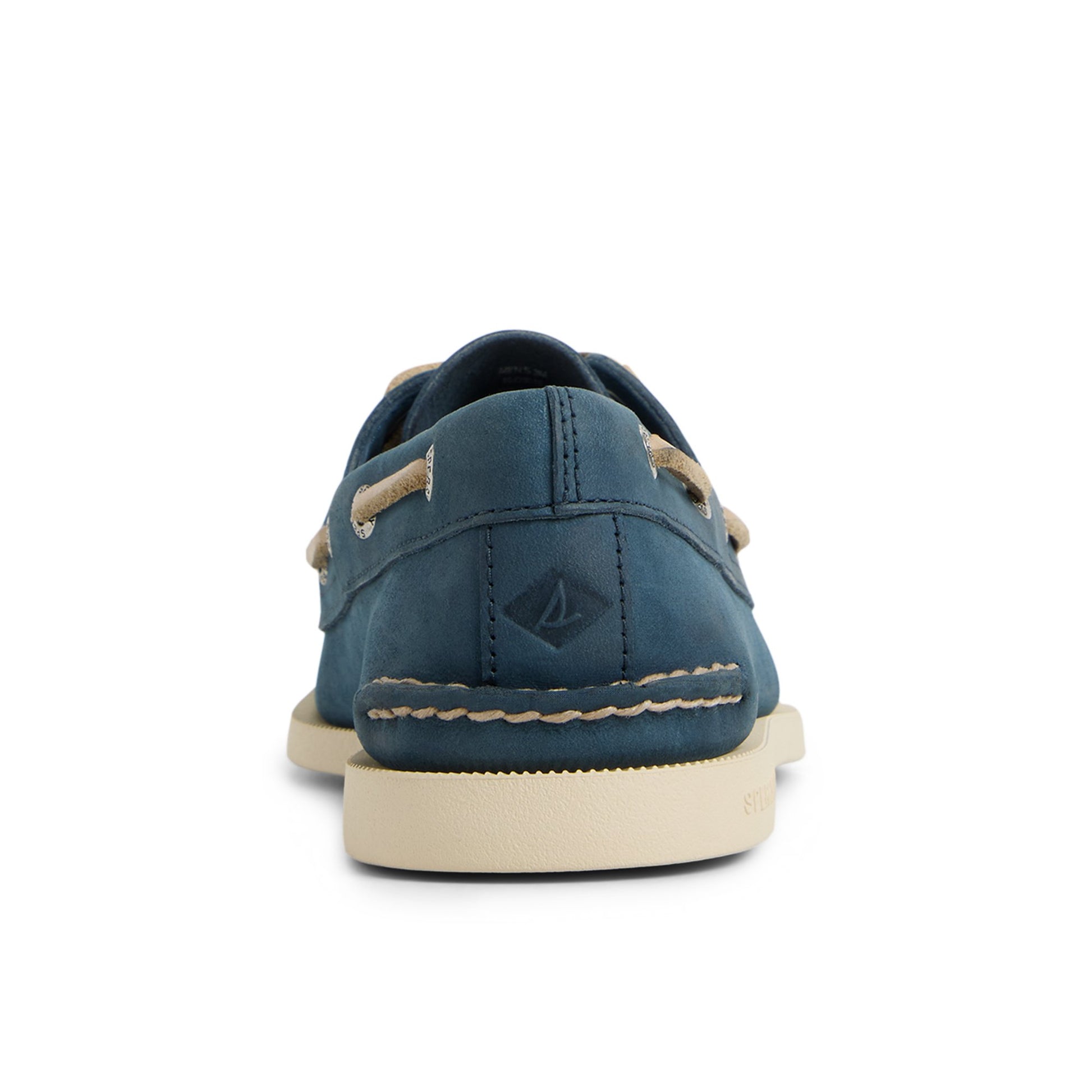 Three-quarter angle of Navy Authentic Original™ 2-Eye Boat Shoe Boat Shoe's front side