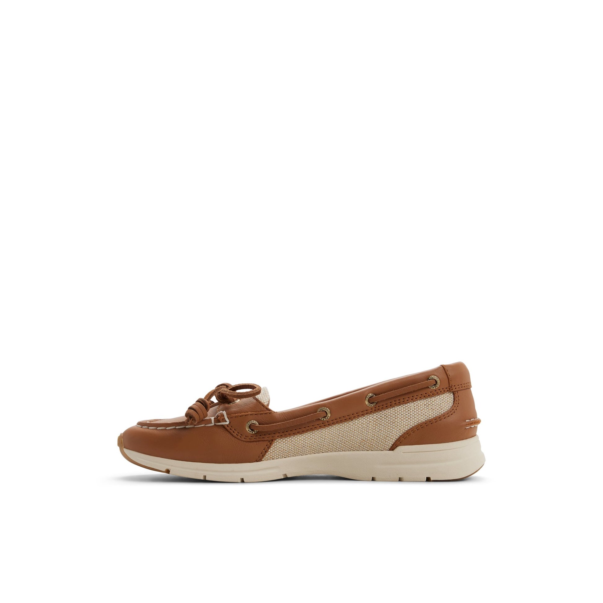 Three-quarter angle of Tan Daisyfish 1 Eye Boat Shoe Boat Shoe's back side