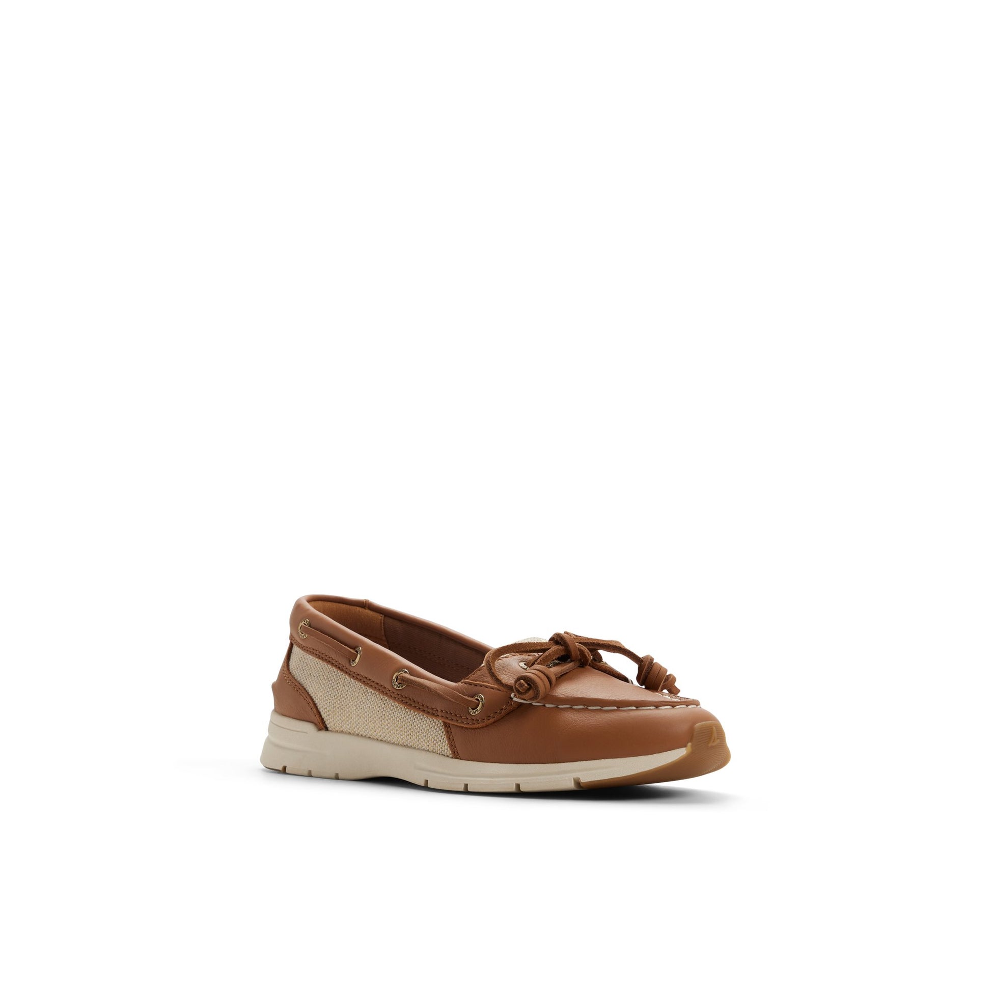 Side view of Tan Daisyfish 1 Eye Boat Shoe Boat Shoe