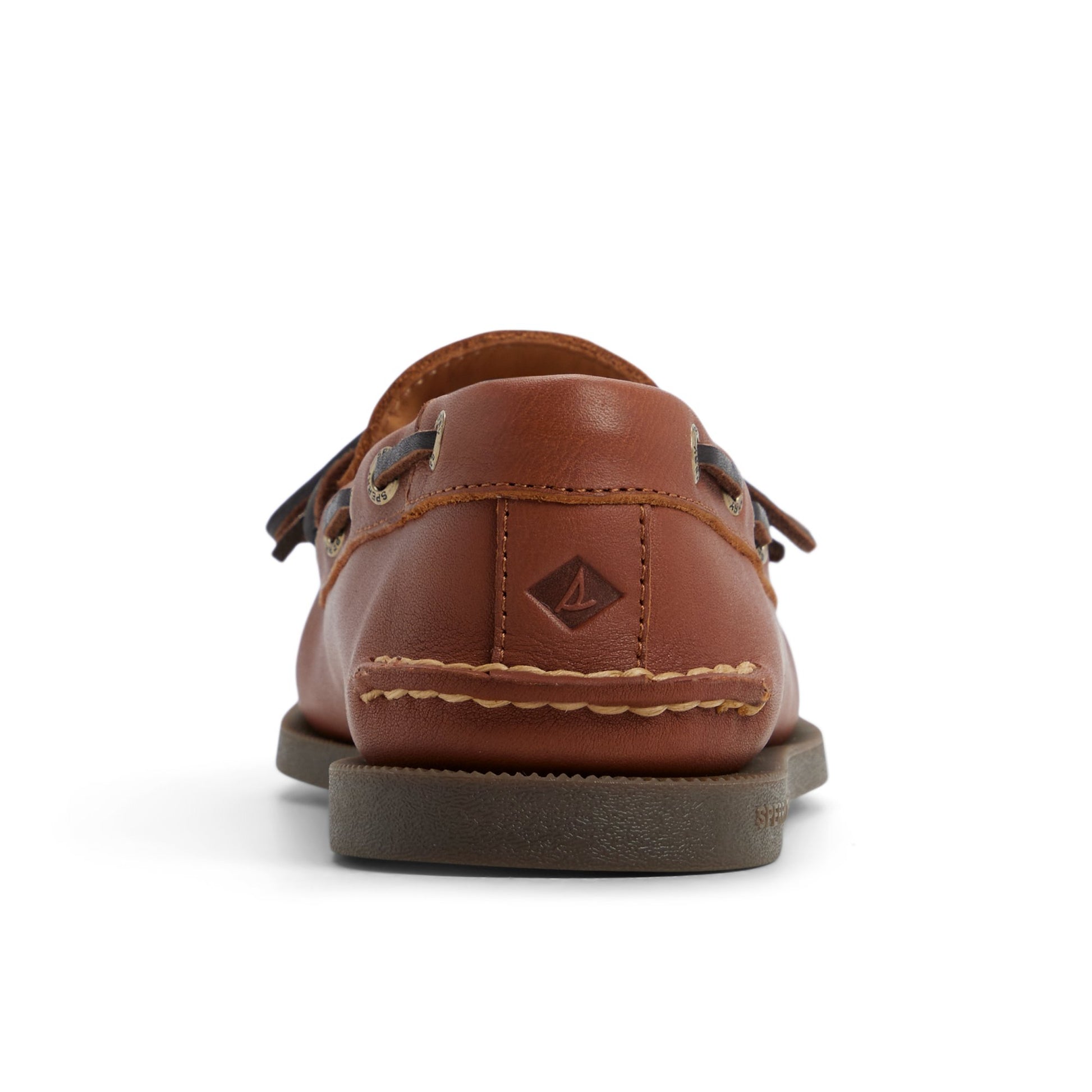 Three-quarter angle of Medium brown Authentic Original™ 1-Eye Boat Shoe Boat Shoe's front side