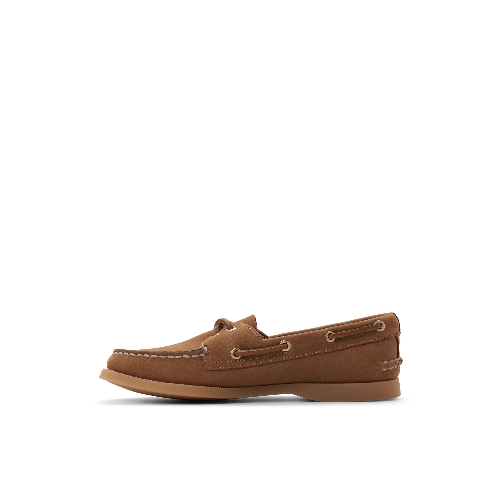 Three-quarter angle of Tan Authentic Original™ 2 Eye Boat Shoe Boat Shoe's back side