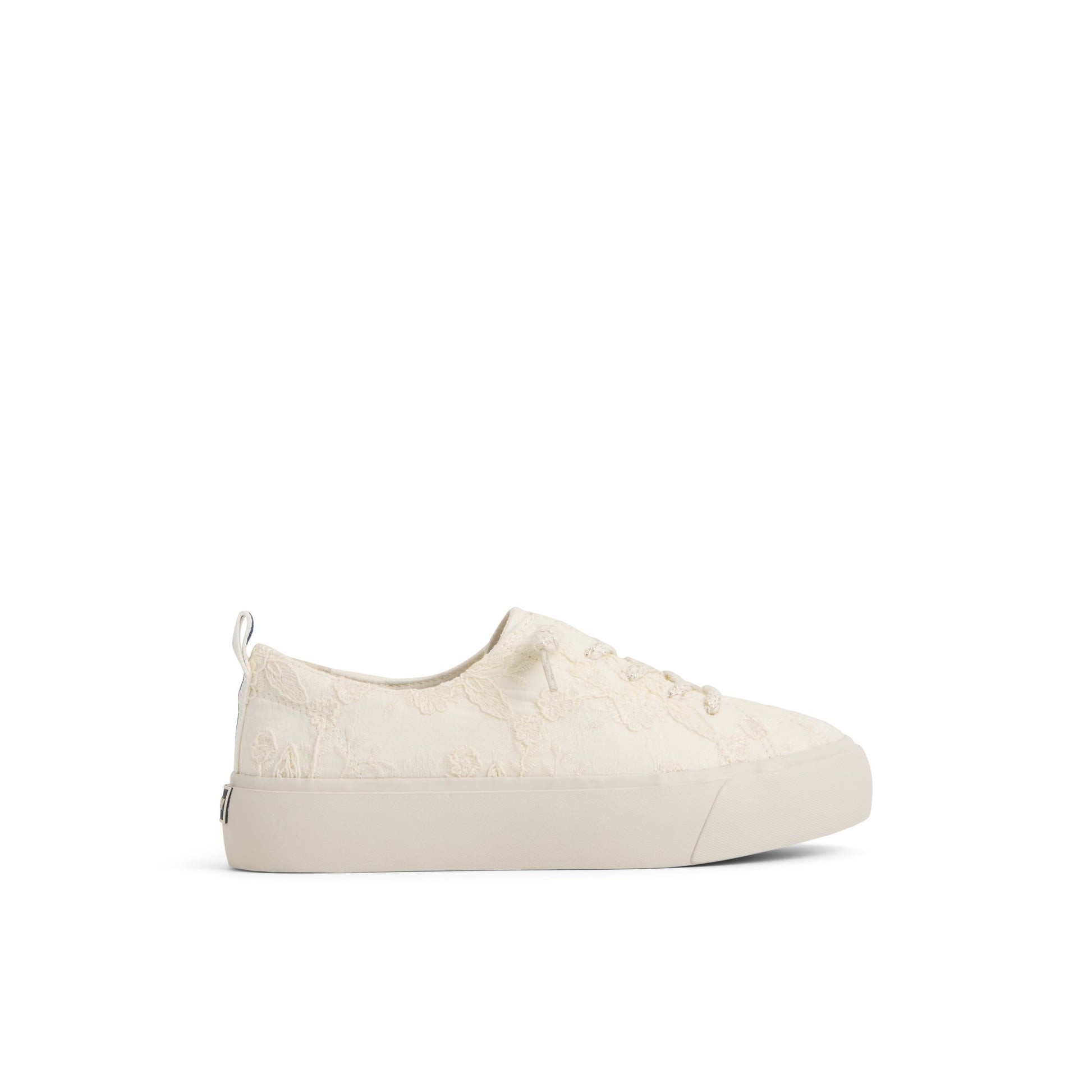 Main View of Cream Cove Lace to Toe Sneaker Low Top Sneakers for Womens