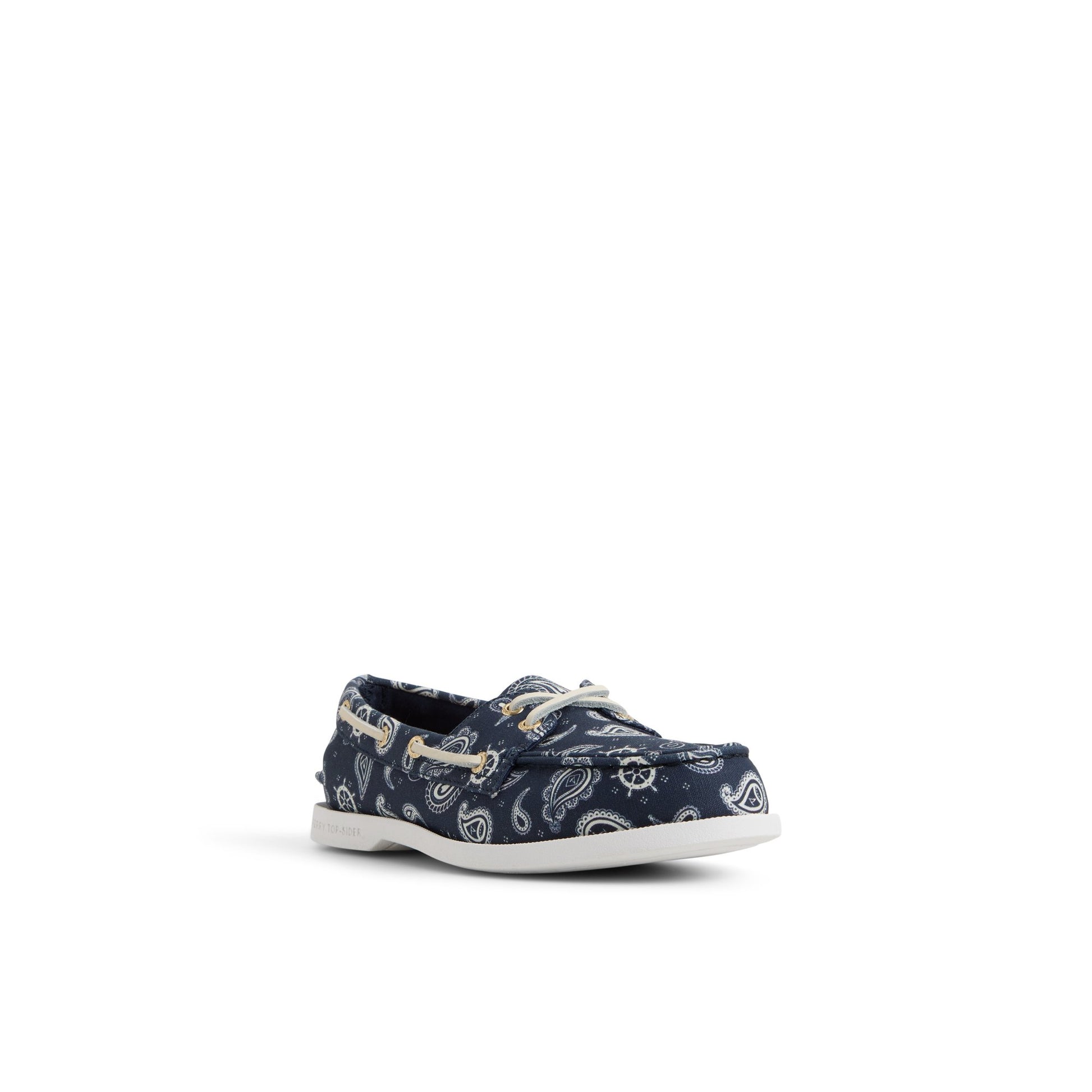 Side view of Navy Authentic Original™ 2 Eye Lite Boat Shoe Boat Shoe