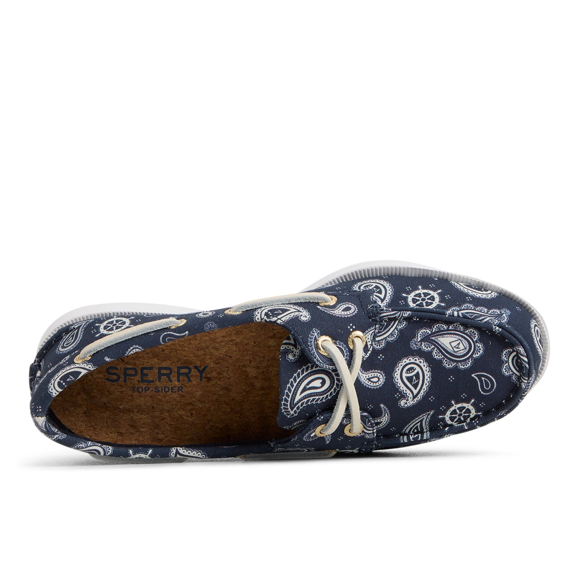 Top-down view of the Navy Authentic Original™ 2 Eye Lite Boat Shoe Boat Shoe