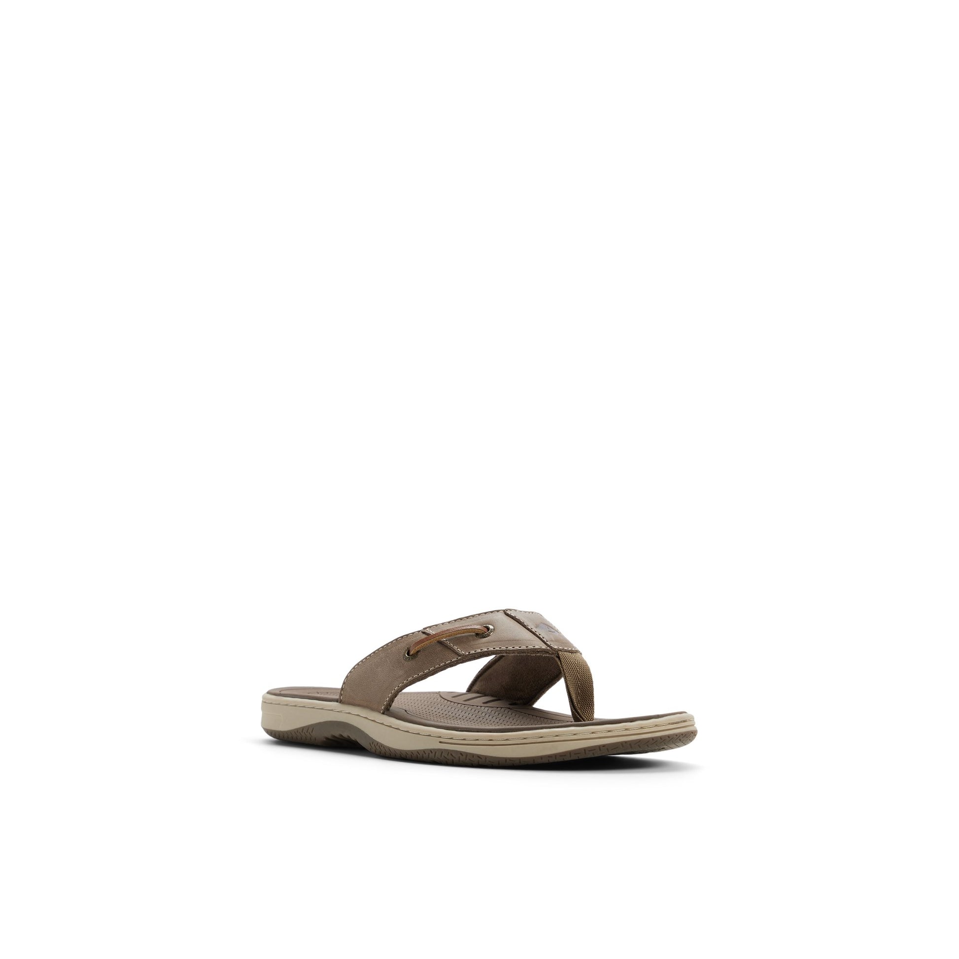 Side view of Taupe Baitfish Thong Sandal Flip Flop Thong Sandals