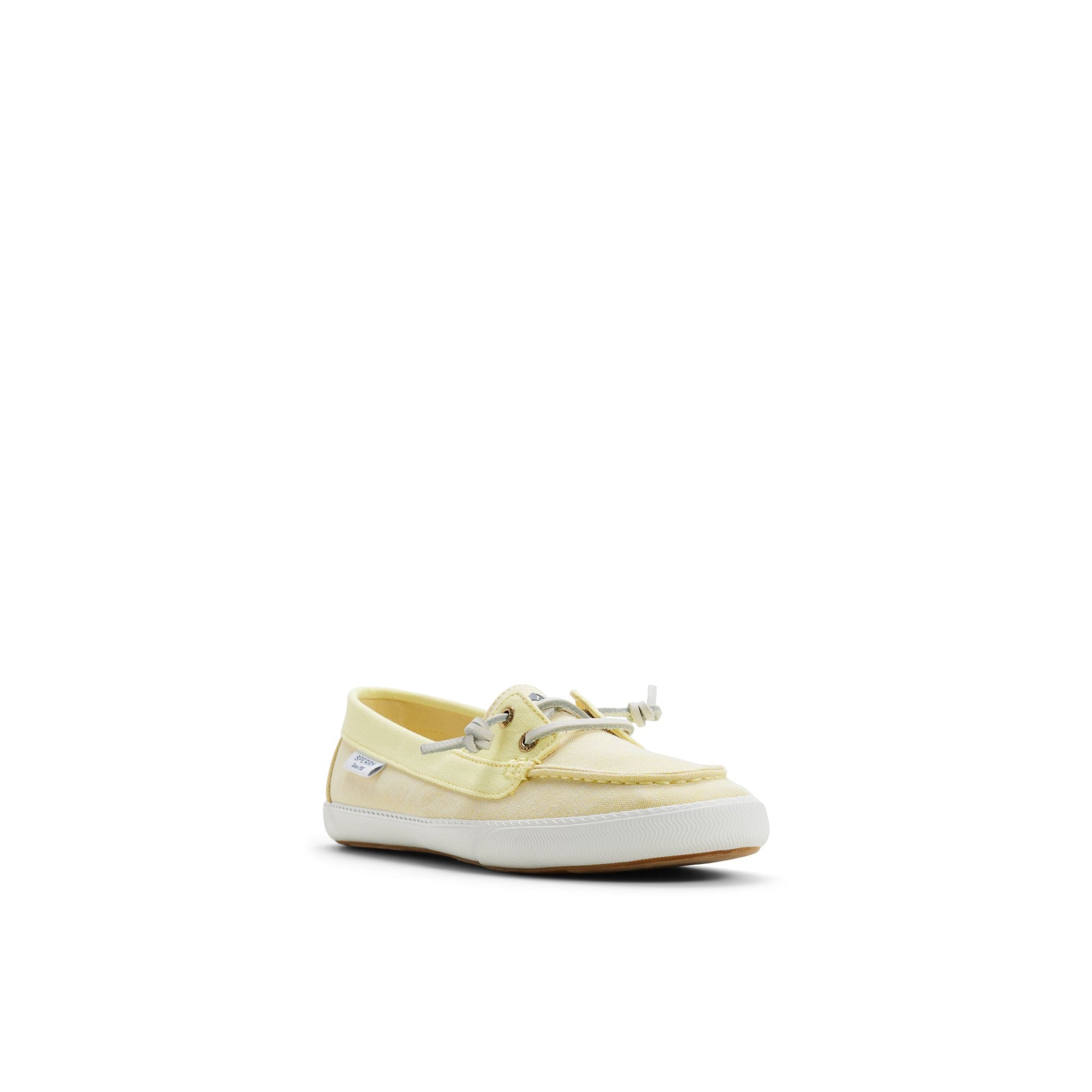 Side view of Light yellow Lounge Away Sneaker Slip Ons