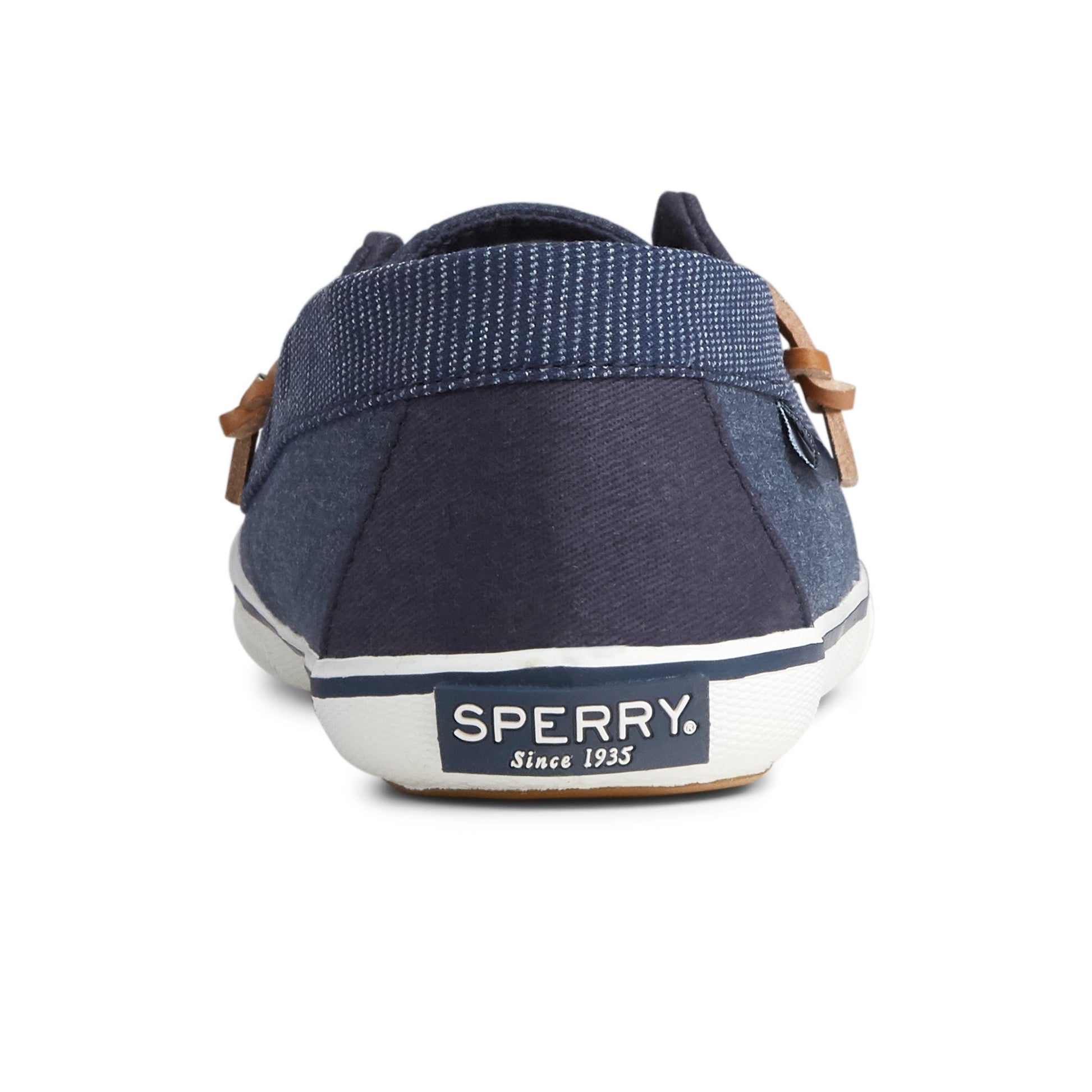 Close-up of the Navy Lounge Away Sneaker Slip Ons