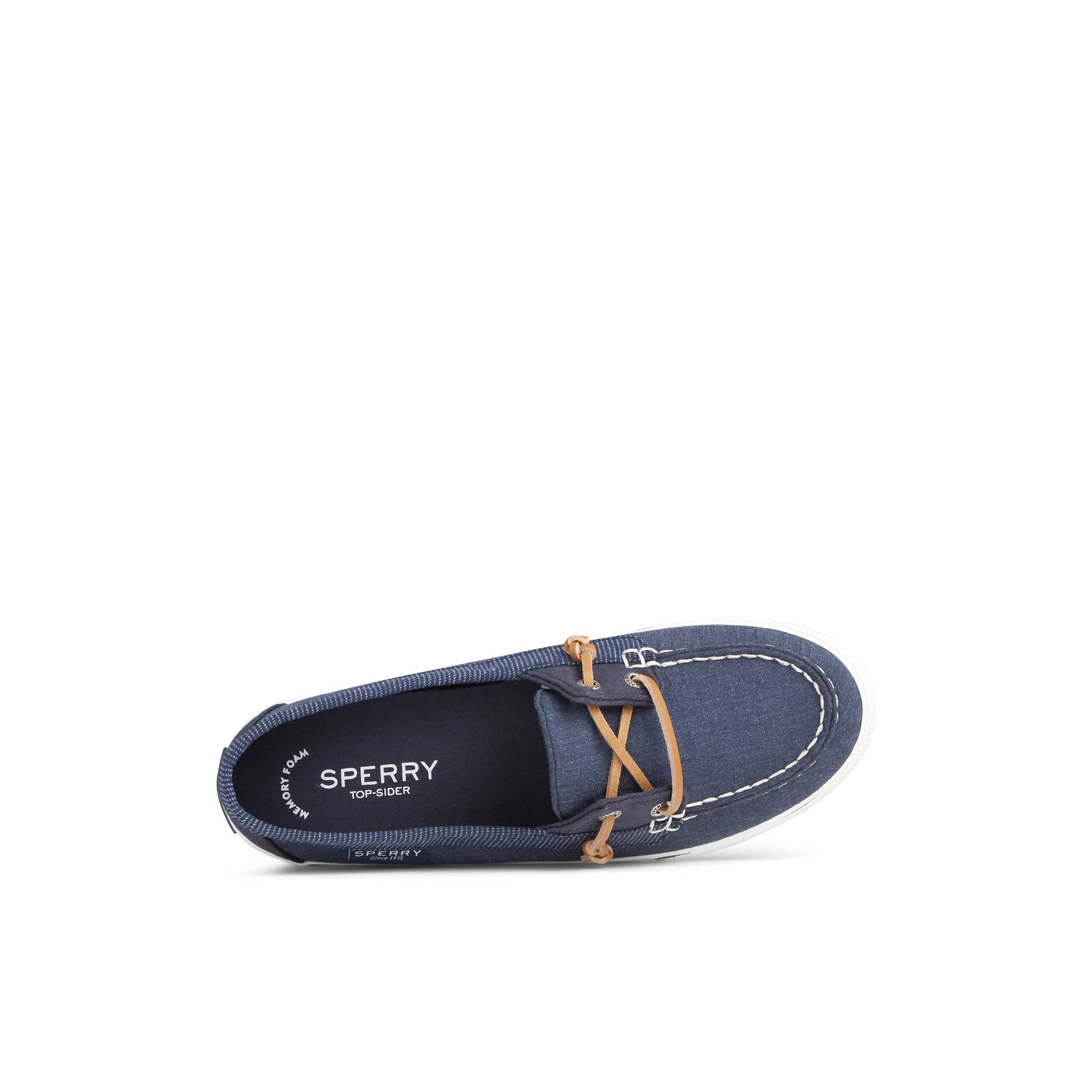 Top-down view of the Navy Lounge Away Sneaker Slip Ons
