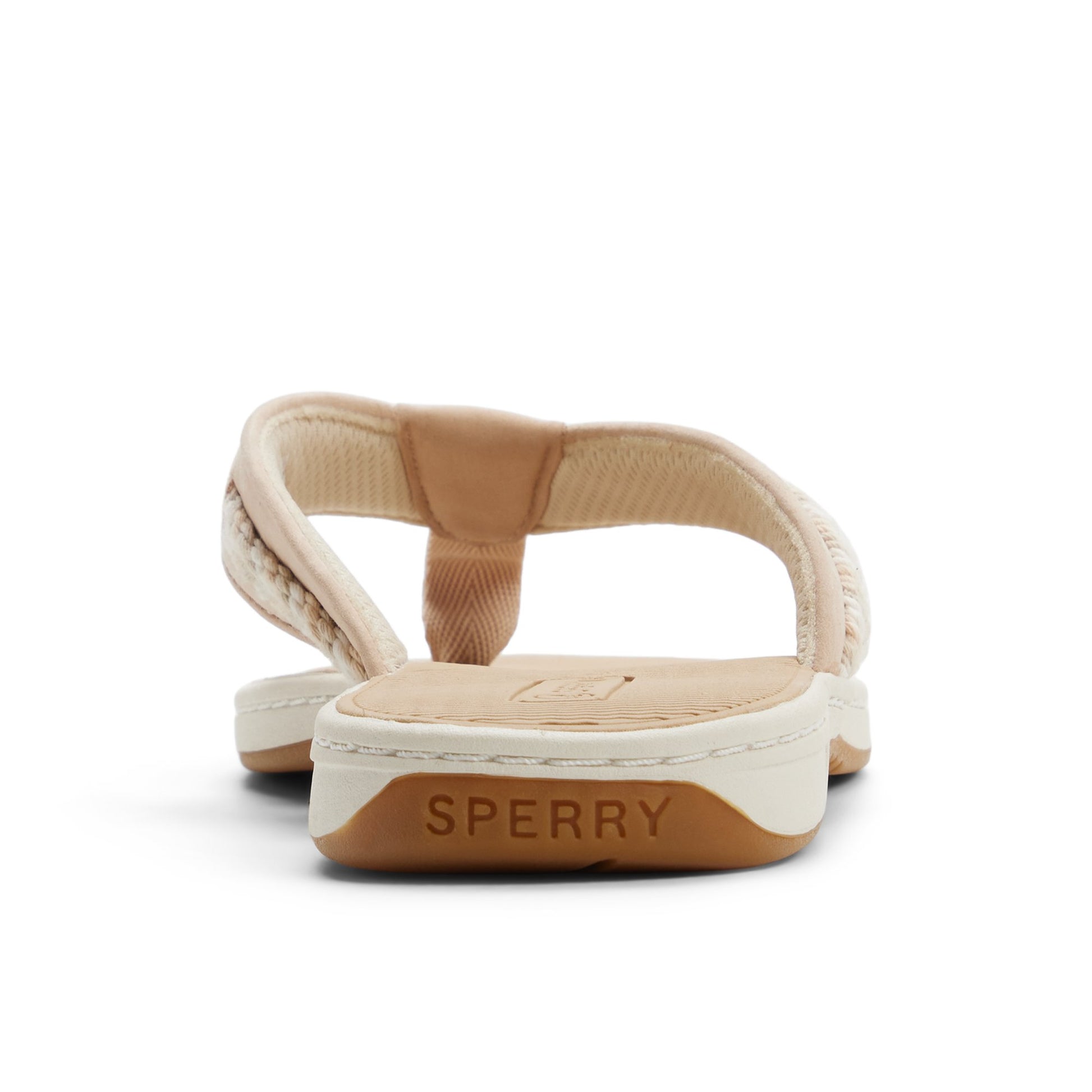 Three-quarter angle of Light beige Sea Fish 2 Thong Sandal Flip Flop Thong Sandals's front side