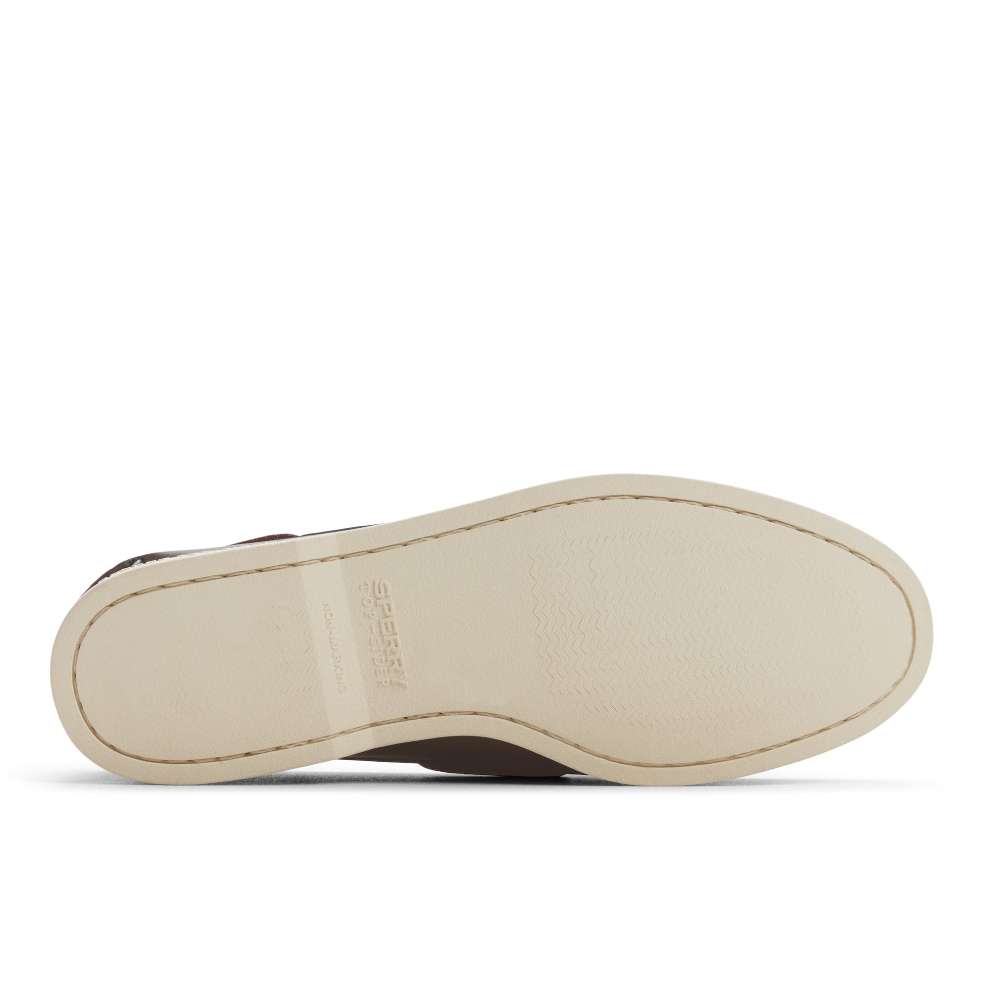 Close-up of the Amaretto Authentic Original™ 2-Eye Cross Lace Boat Shoe Boat Shoe