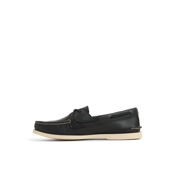 Authentic Original™ 2-Eye Cross Lace Boat Shoe Black | Sperry