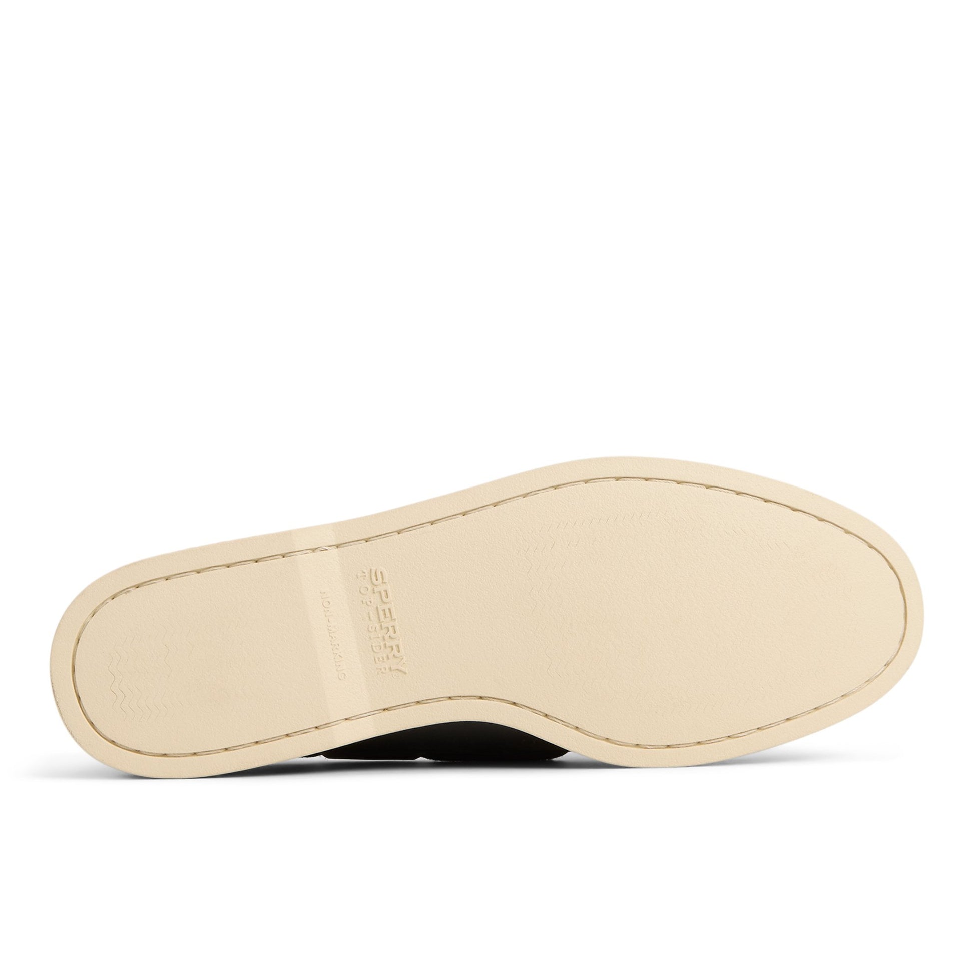 Close-up of the Black Authentic Original™ 2-Eye Cross Lace Boat Shoe Boat Shoe