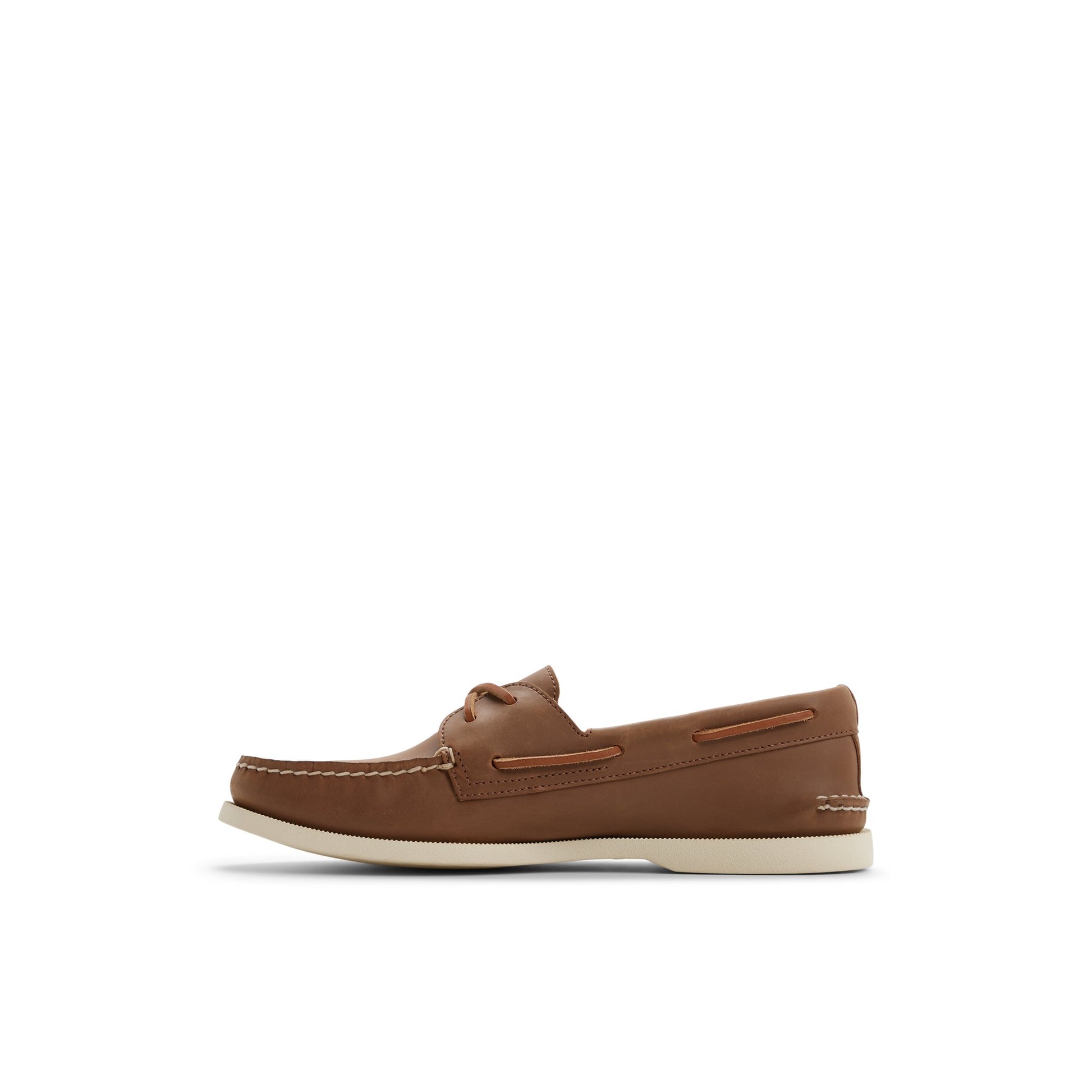 Three-quarter angle of Brown Authentic Original™ 2-Eye Cross Lace Boat Shoe Boat Shoe's back side