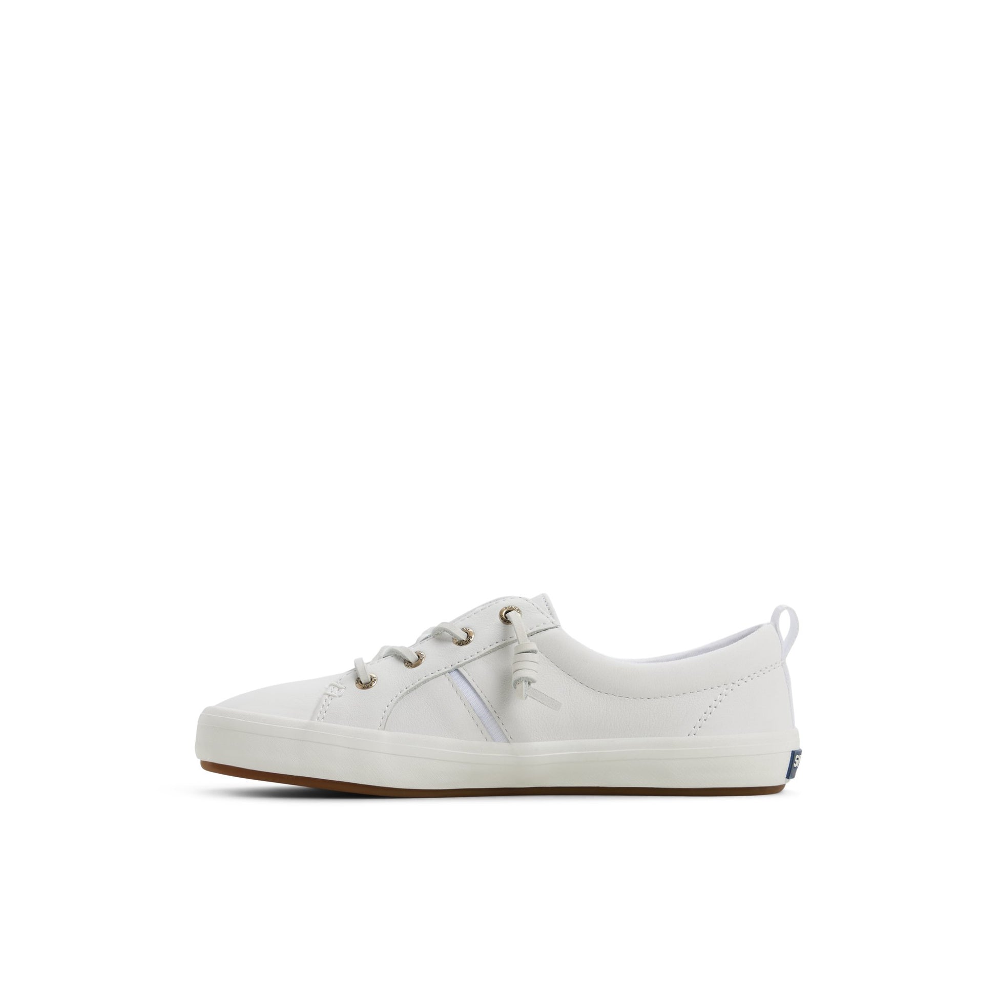 Three-quarter angle of White Crest Wave Sneaker Low Top Sneakers's back side