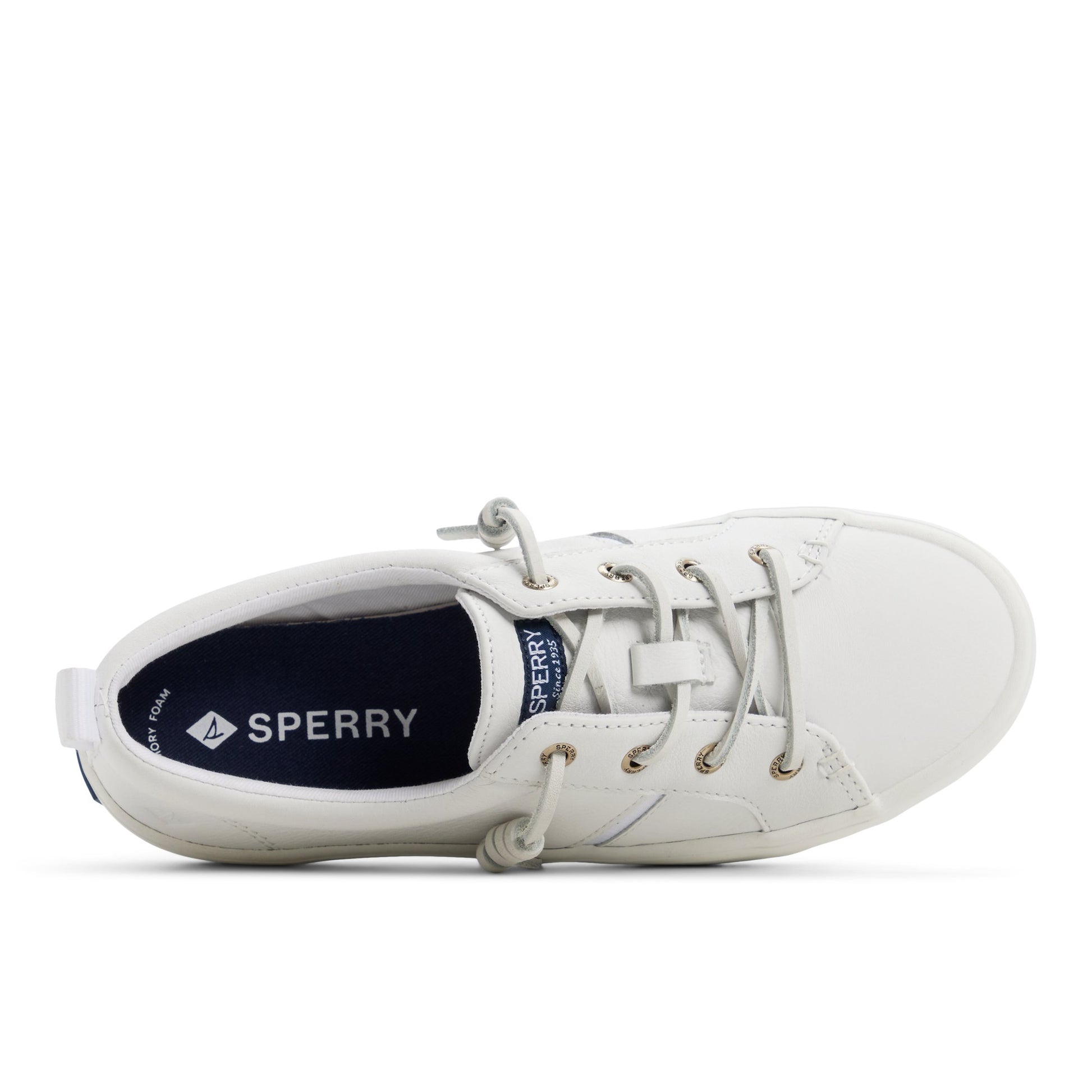 Top-down view of the White Crest Wave Sneaker Low Top Sneakers