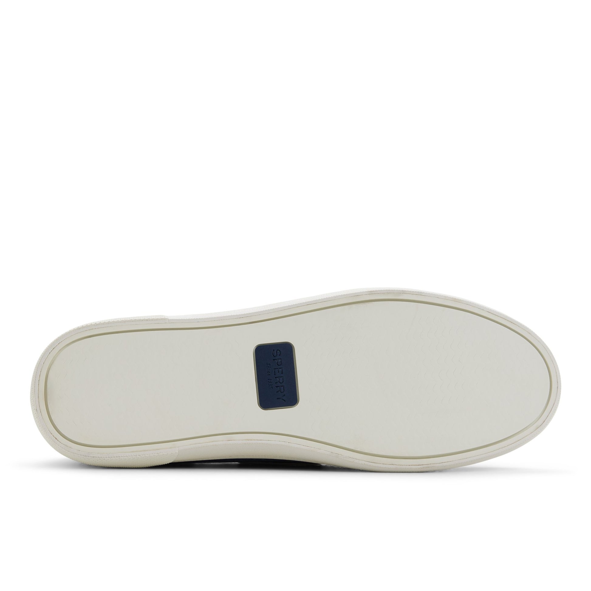 Close-up of the Navy Venice Boat Sneaker Low Top Sneakers