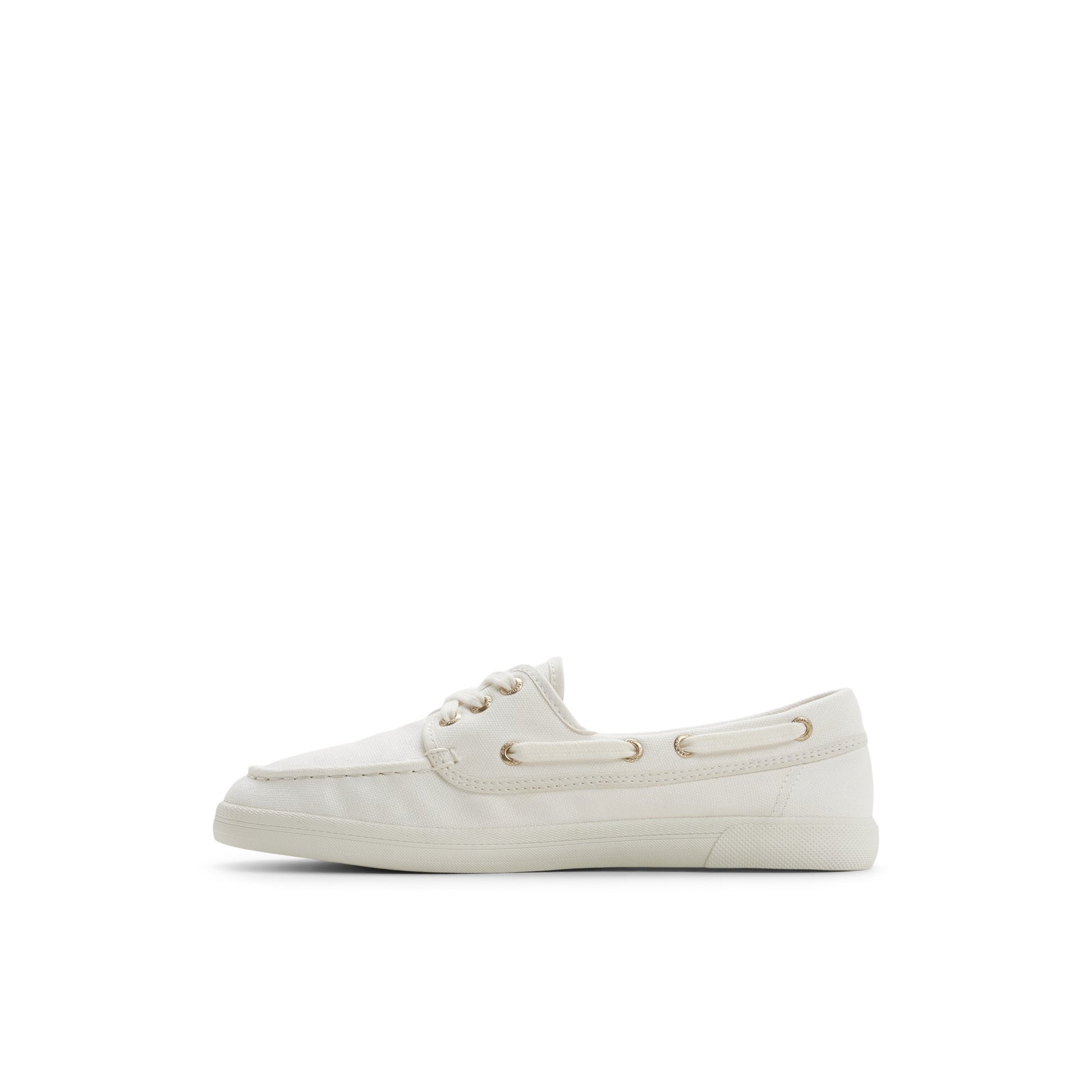 Three-quarter angle of White Venice Boat Sneaker Low Top Sneakers's back side