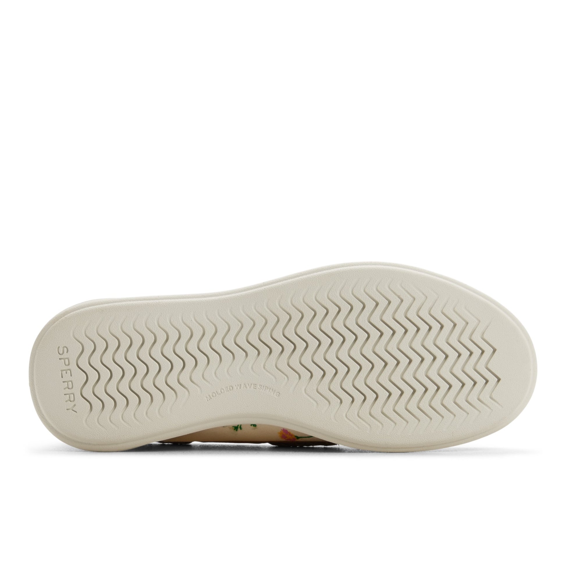 Close-up of the Linen multi Fish Lite Boat Shoe Boat Shoe