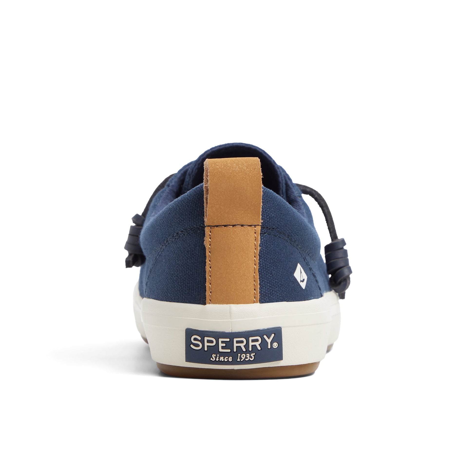 Three-quarter angle of Navy Crest Wave Sneaker Low Top Sneakers's front side