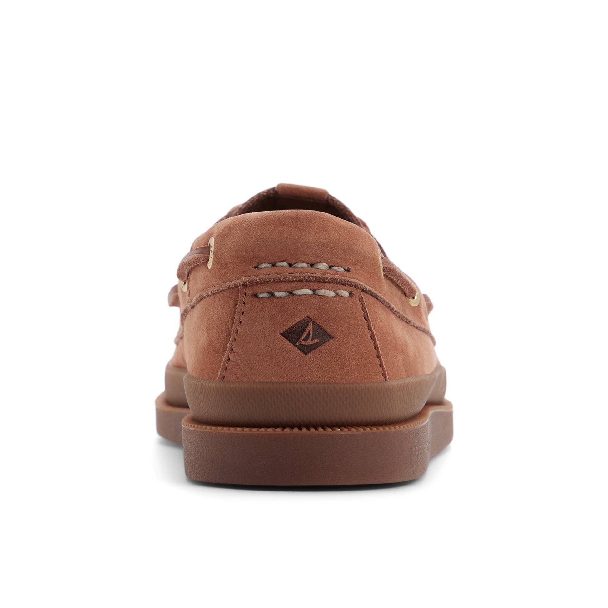 Three-quarter angle of Amaretto Authentic Original™ 2 Eye Mudguard Boat Shoe's front side